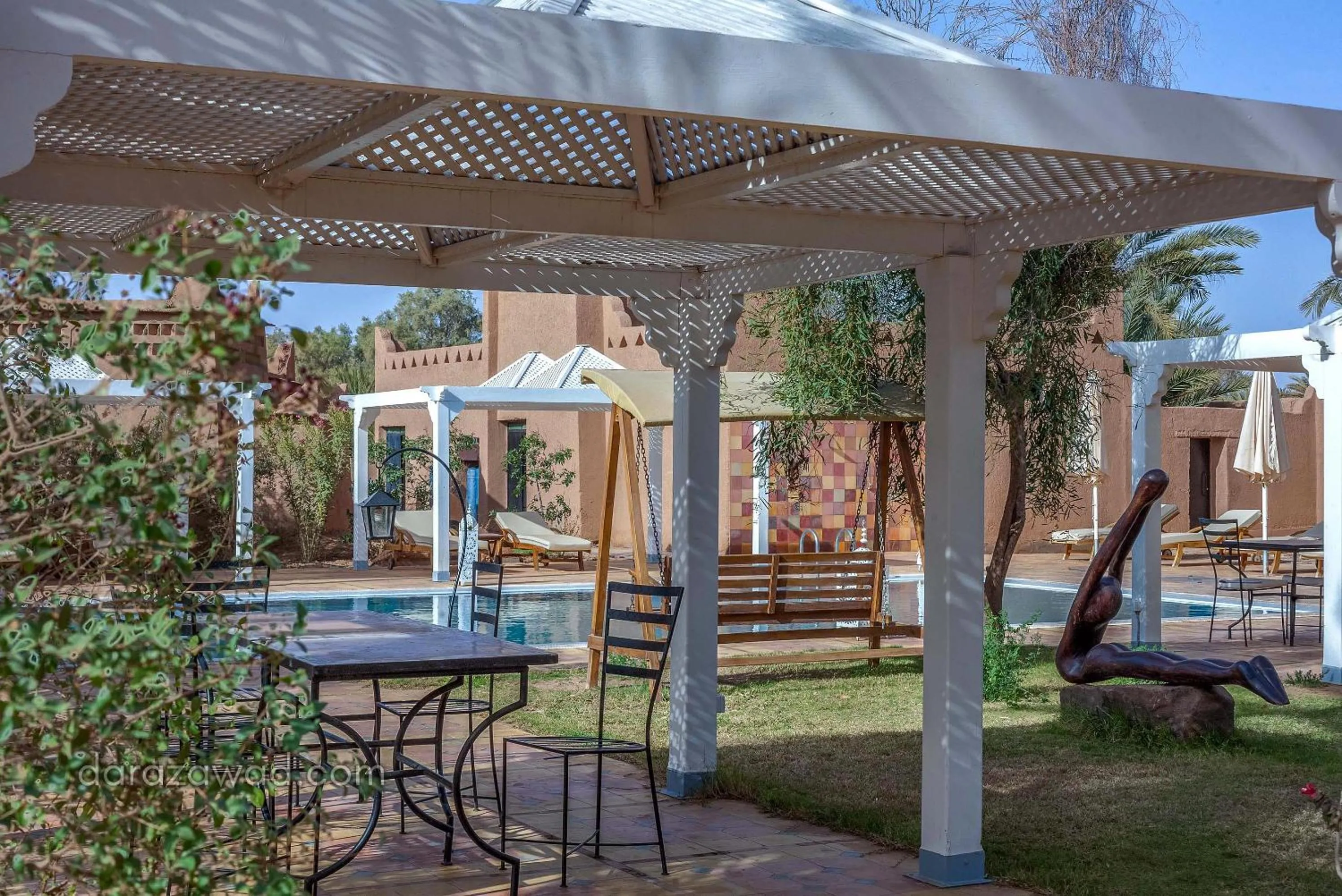 Patio in Dar Azawad Boutique Hotel - Mhamid Sahara Stay