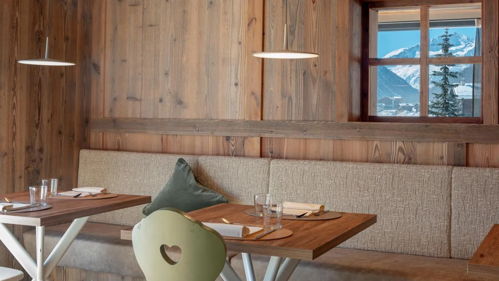 Seating area in Paradise Lodge