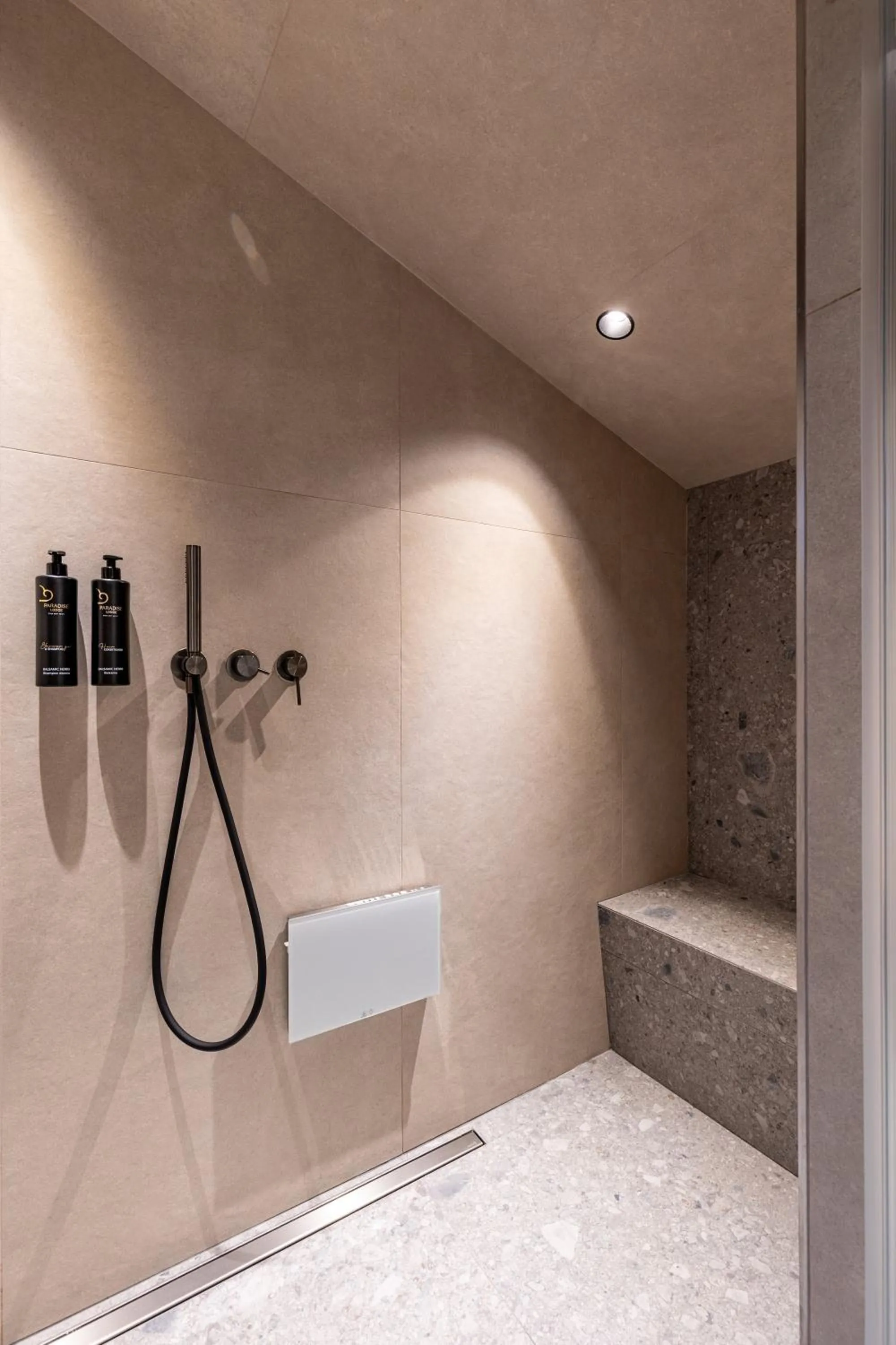 Shower in Paradise Lodge