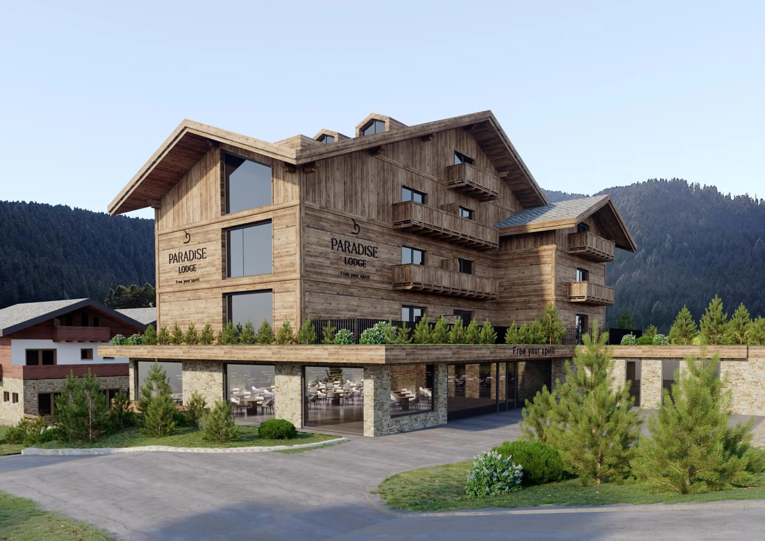 Property building in Paradise Lodge