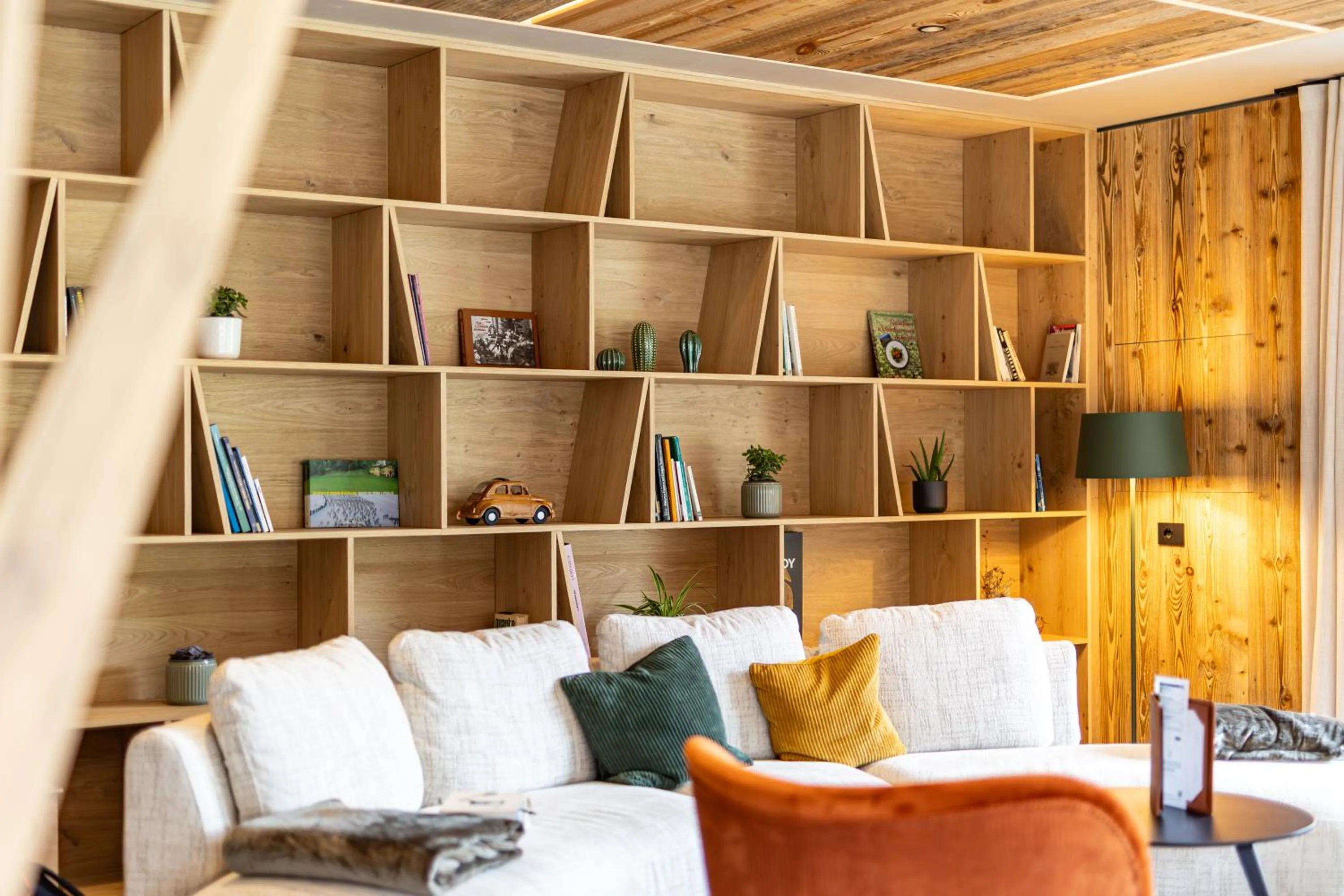 Seating area in Paradise Lodge