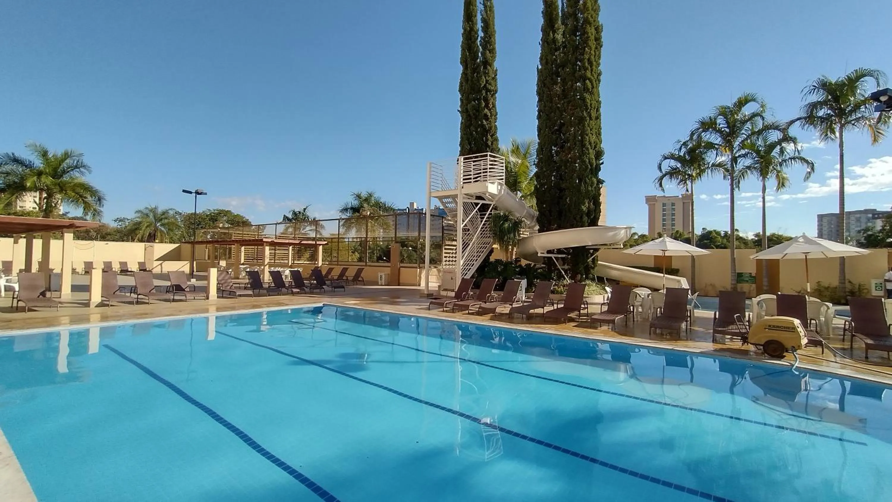 Swimming pool in Prive das Thermas II Caldas Novas - ACHEI FERIAS - Com Roupa de Cama