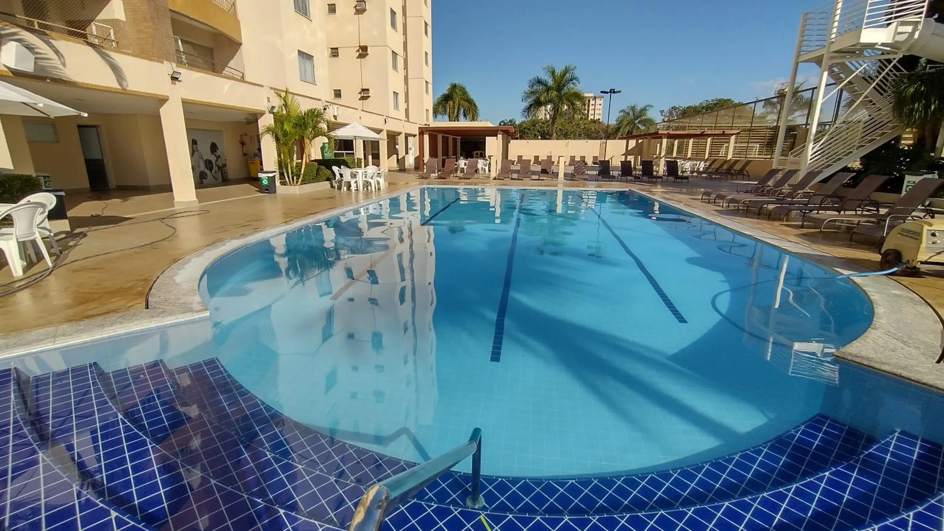 Swimming pool in Prive das Thermas II Caldas Novas - ACHEI FERIAS - Com Roupa de Cama