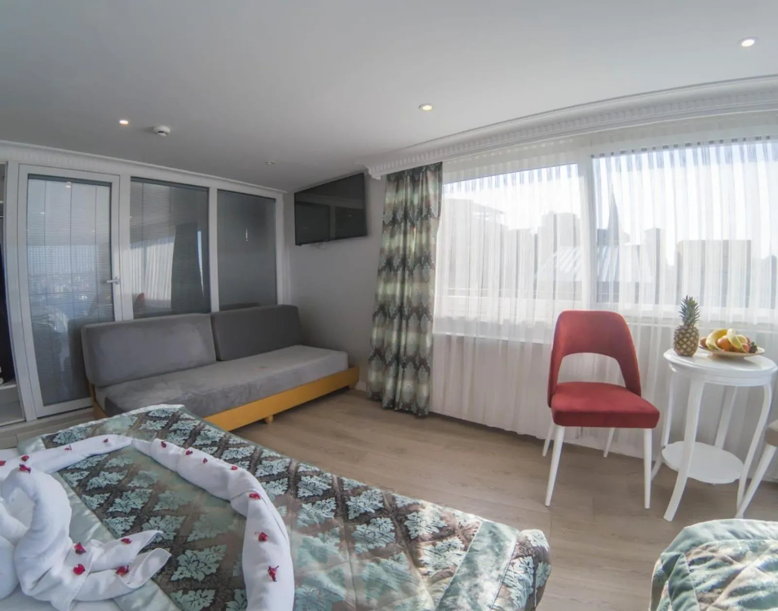 Bed in Grand Esen Hotel