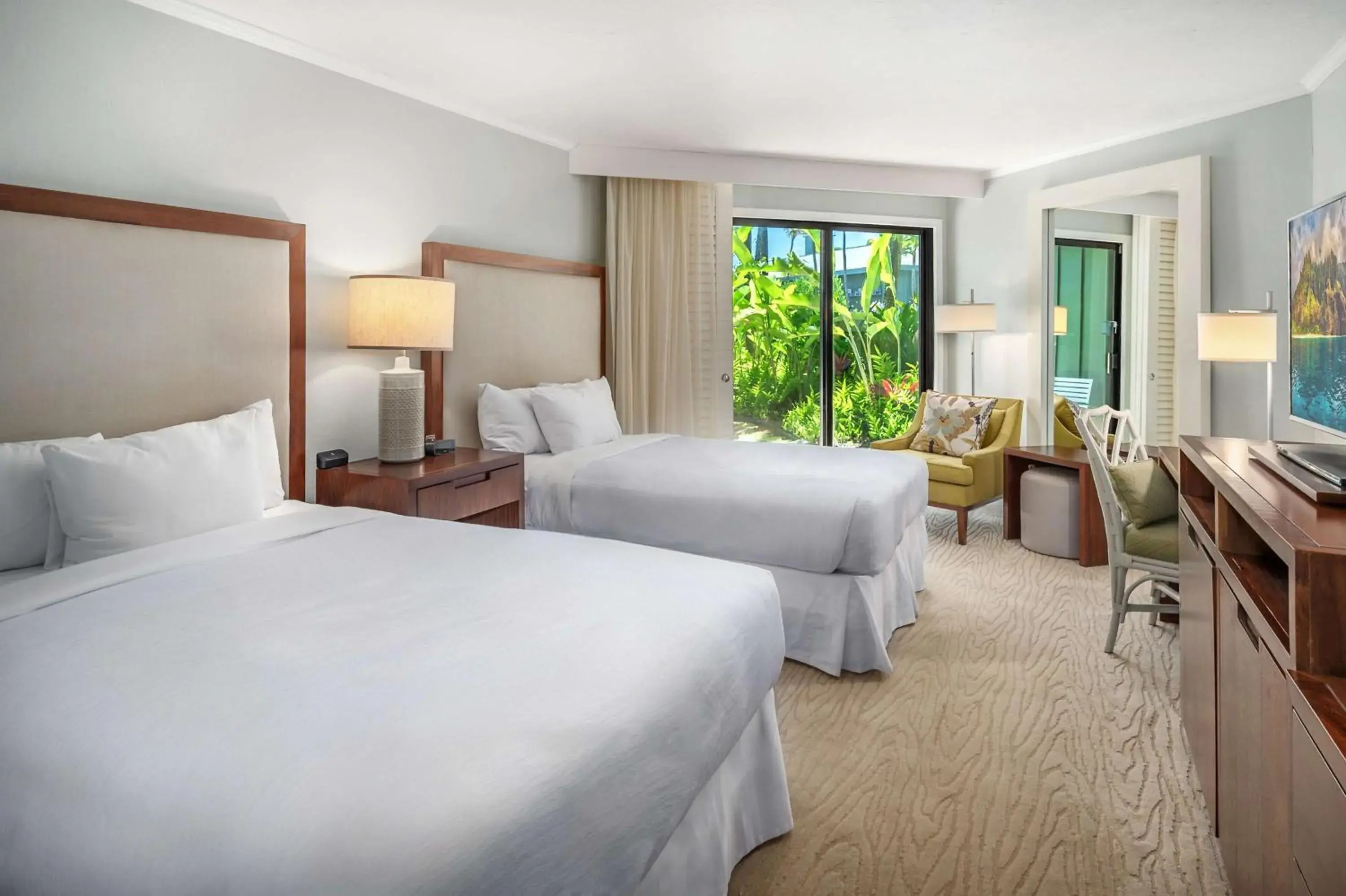 Premium Garden View 2 Double Beds in OUTRIGGER Kaua'i Beach Resort & Spa Premium Garden View 2 Double Beds in OUTRIGGER Kaua'i Beach Resort & Spa