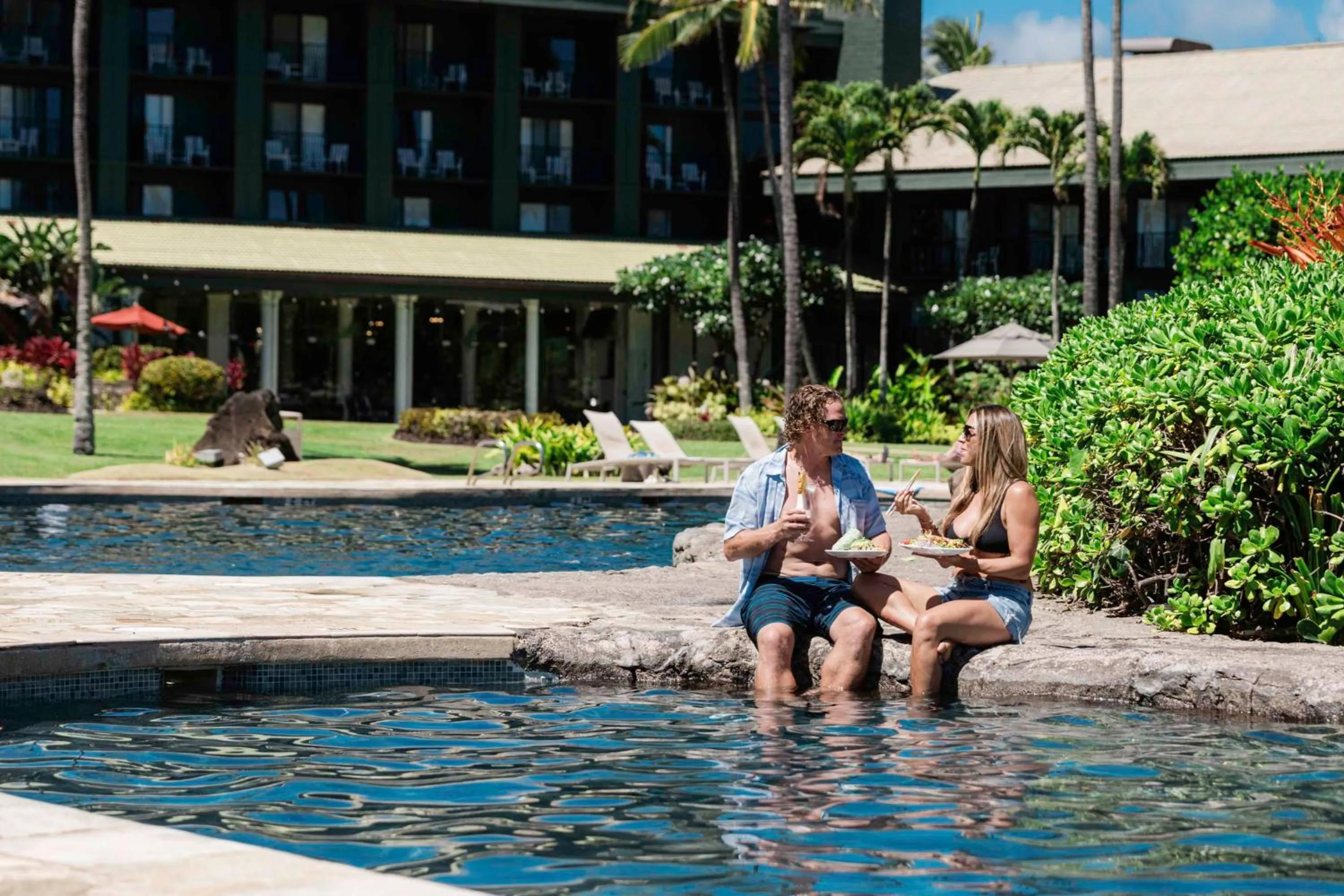 Pool view in OUTRIGGER Kaua'i Beach Resort & Spa