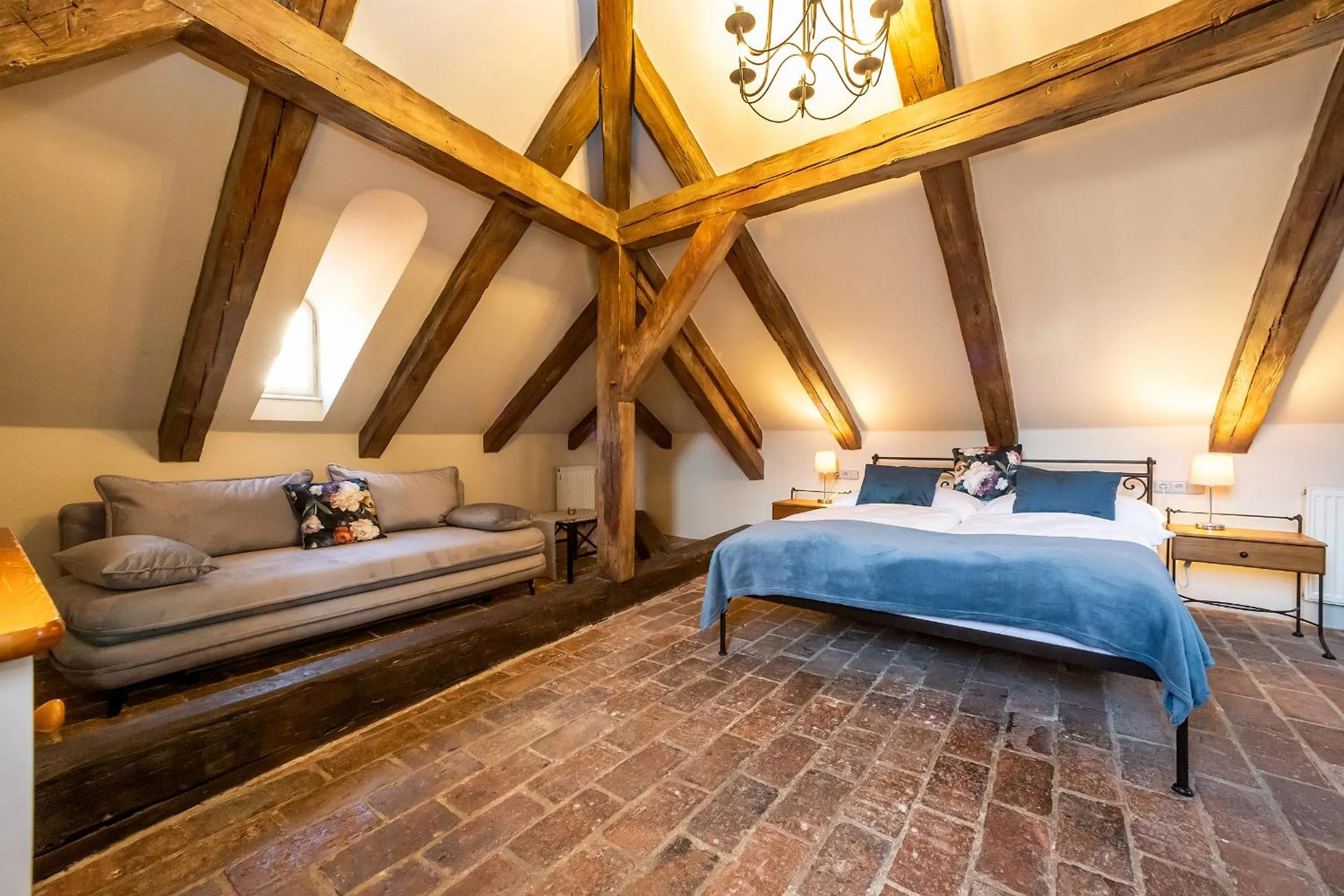 Bed in Penzion Thallerův Dům