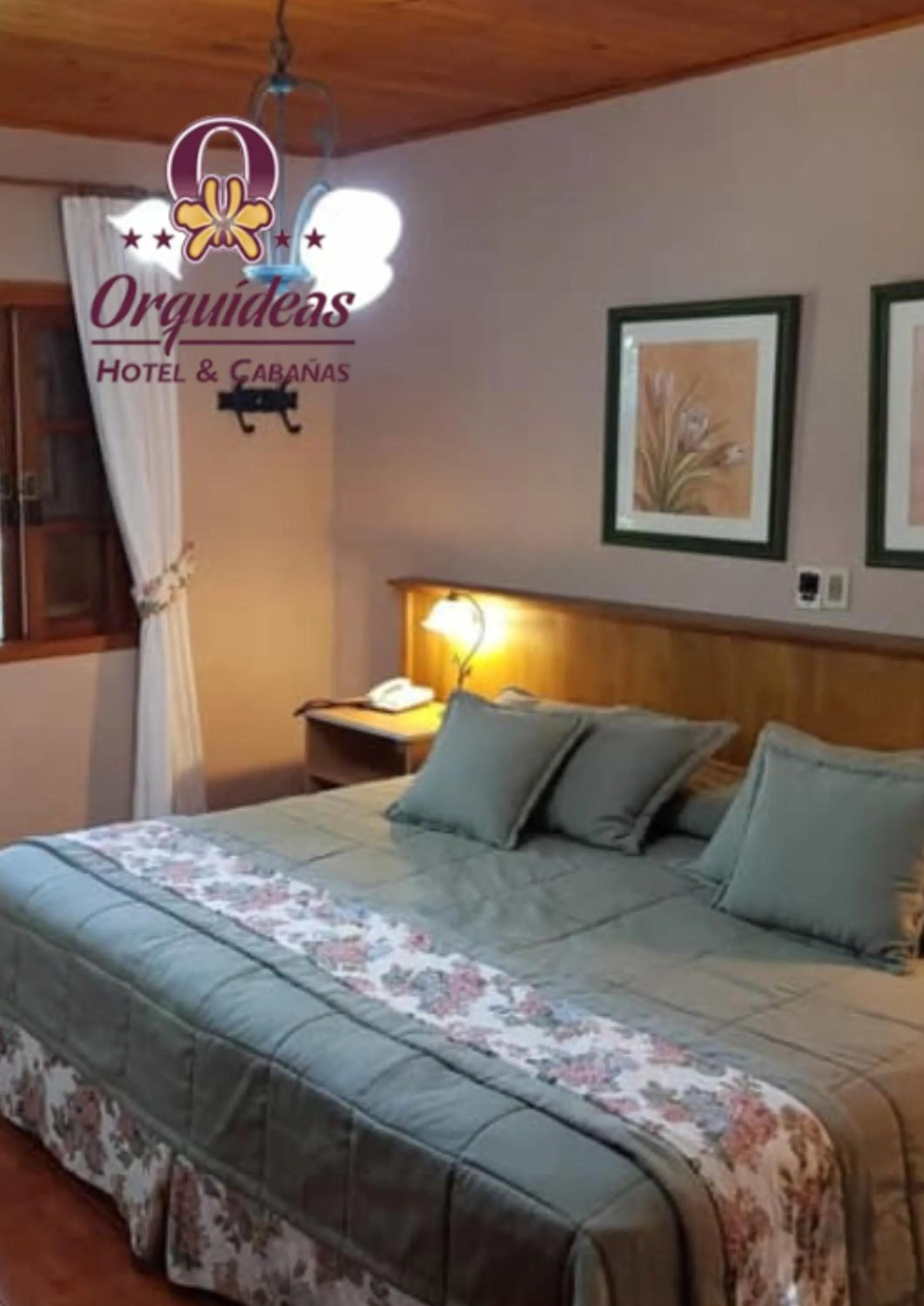 Bed in Orquideas Hotel & Cabañas