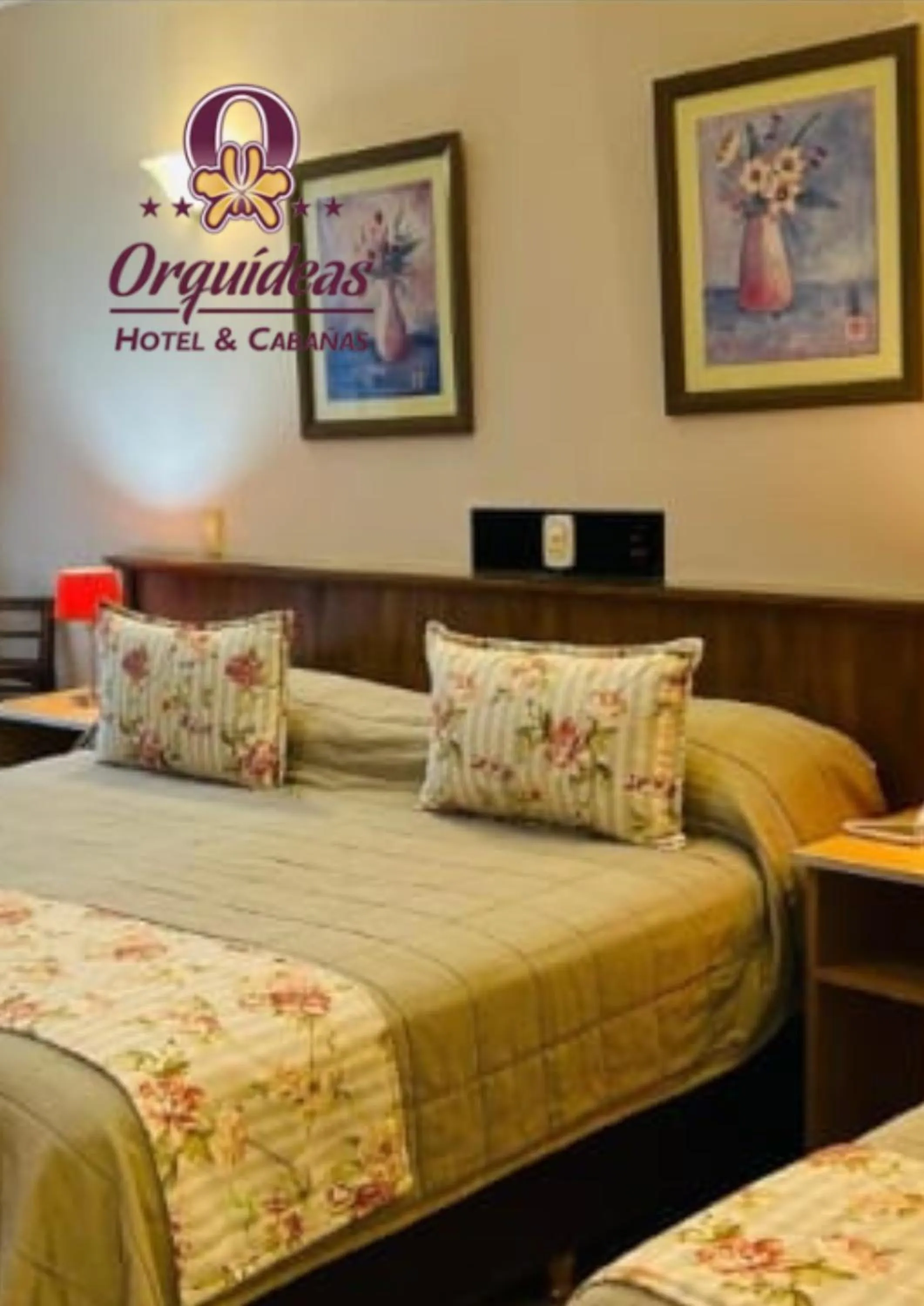 Bed in Orquideas Hotel & Cabañas