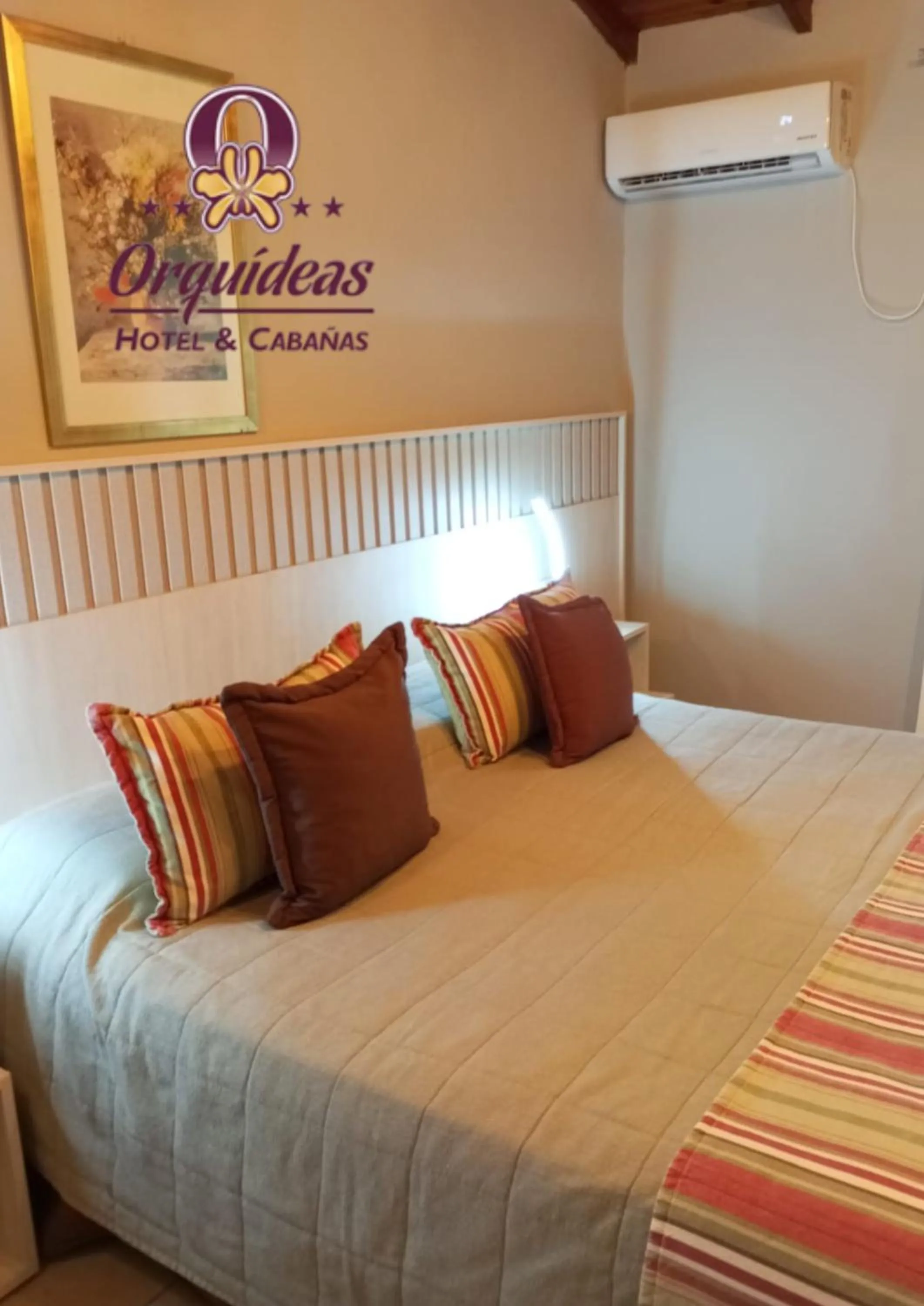 Bed in Orquideas Hotel & Cabañas