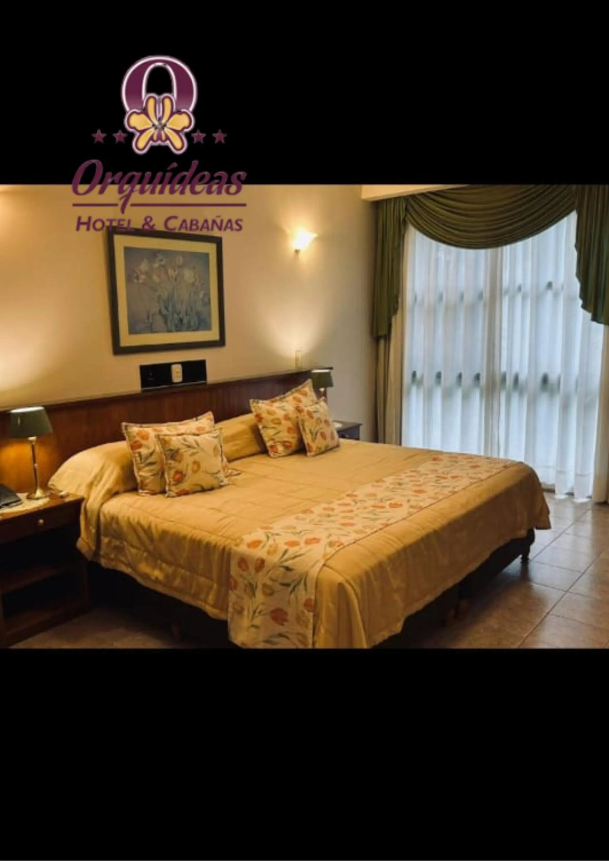 Bed in Orquideas Hotel & Cabañas