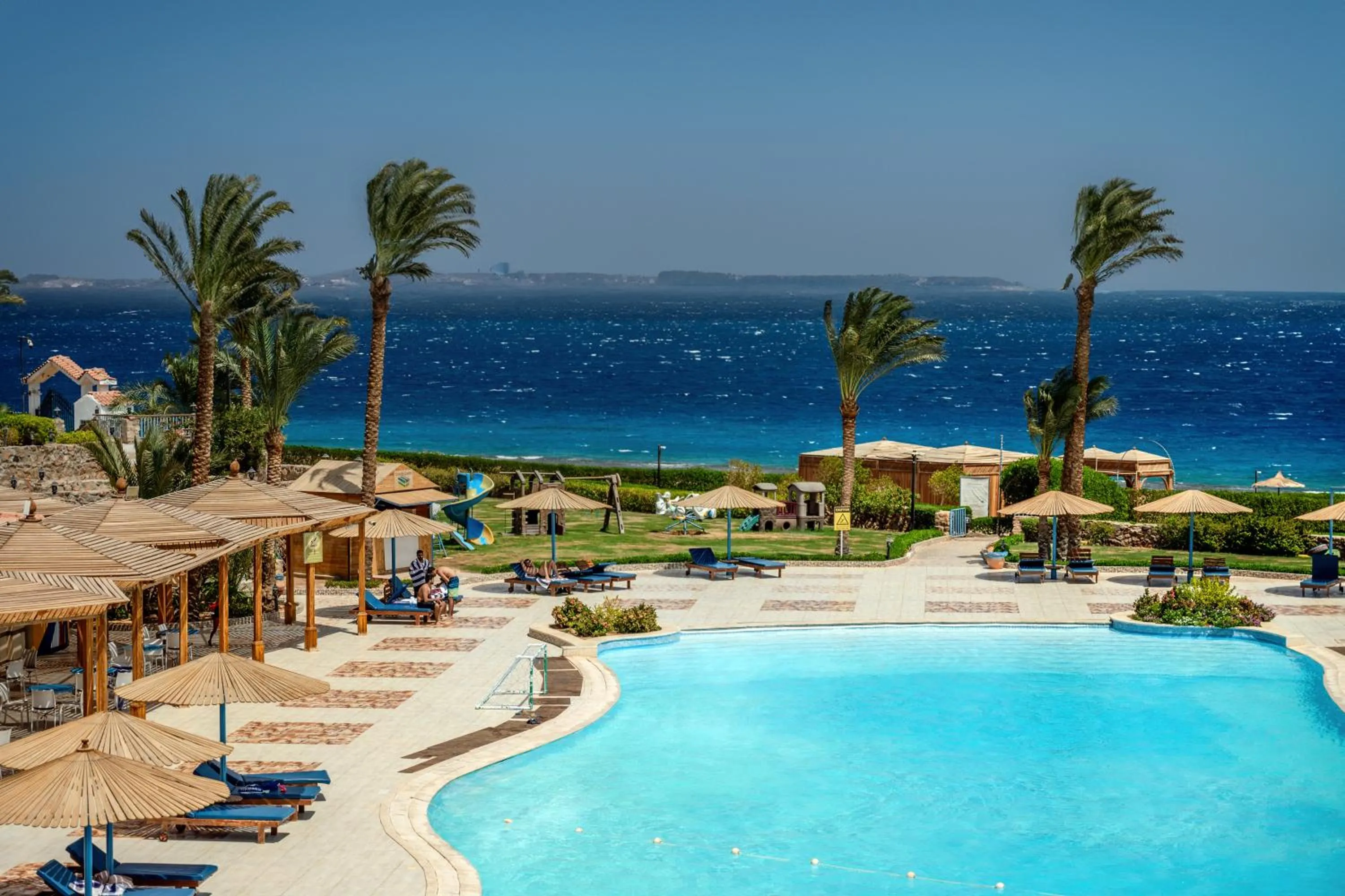 Pool view in Ecotel Dahab Bay View Resort