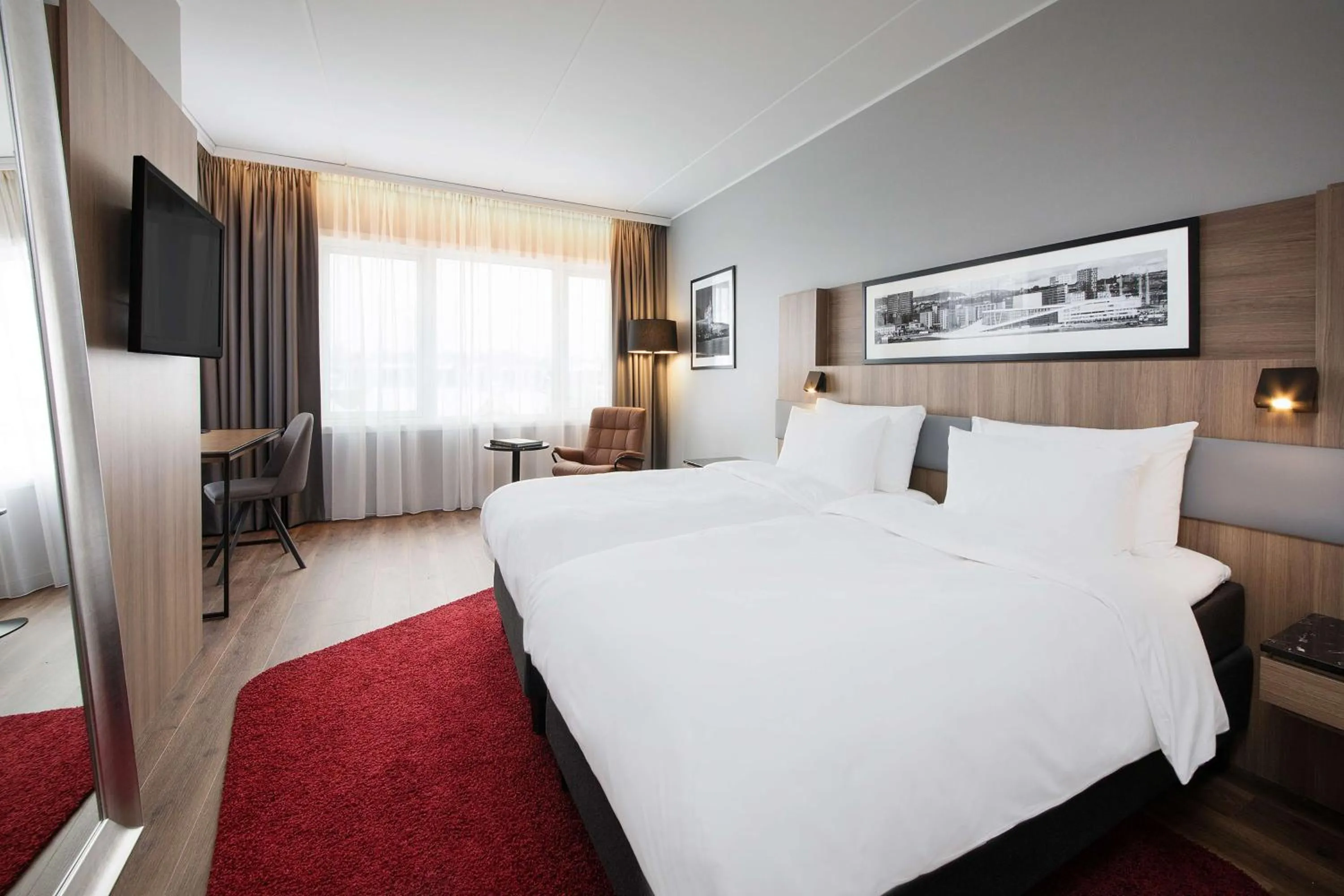 Photo of the whole room, Bed in Radisson Blu Hotel Nydalen, Oslo