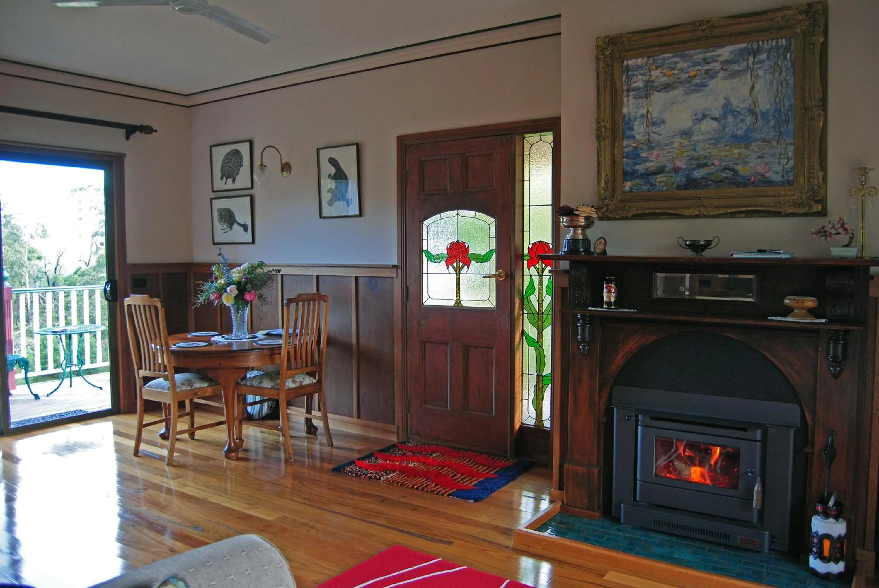Living room in Araluen Park Cottages
