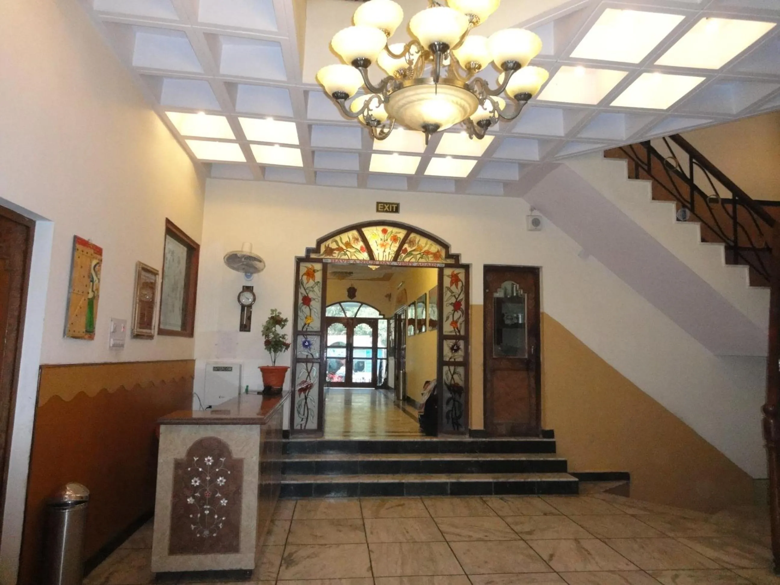 Decorative detail in Hotel Taj Plaza, VIP Road, Agra