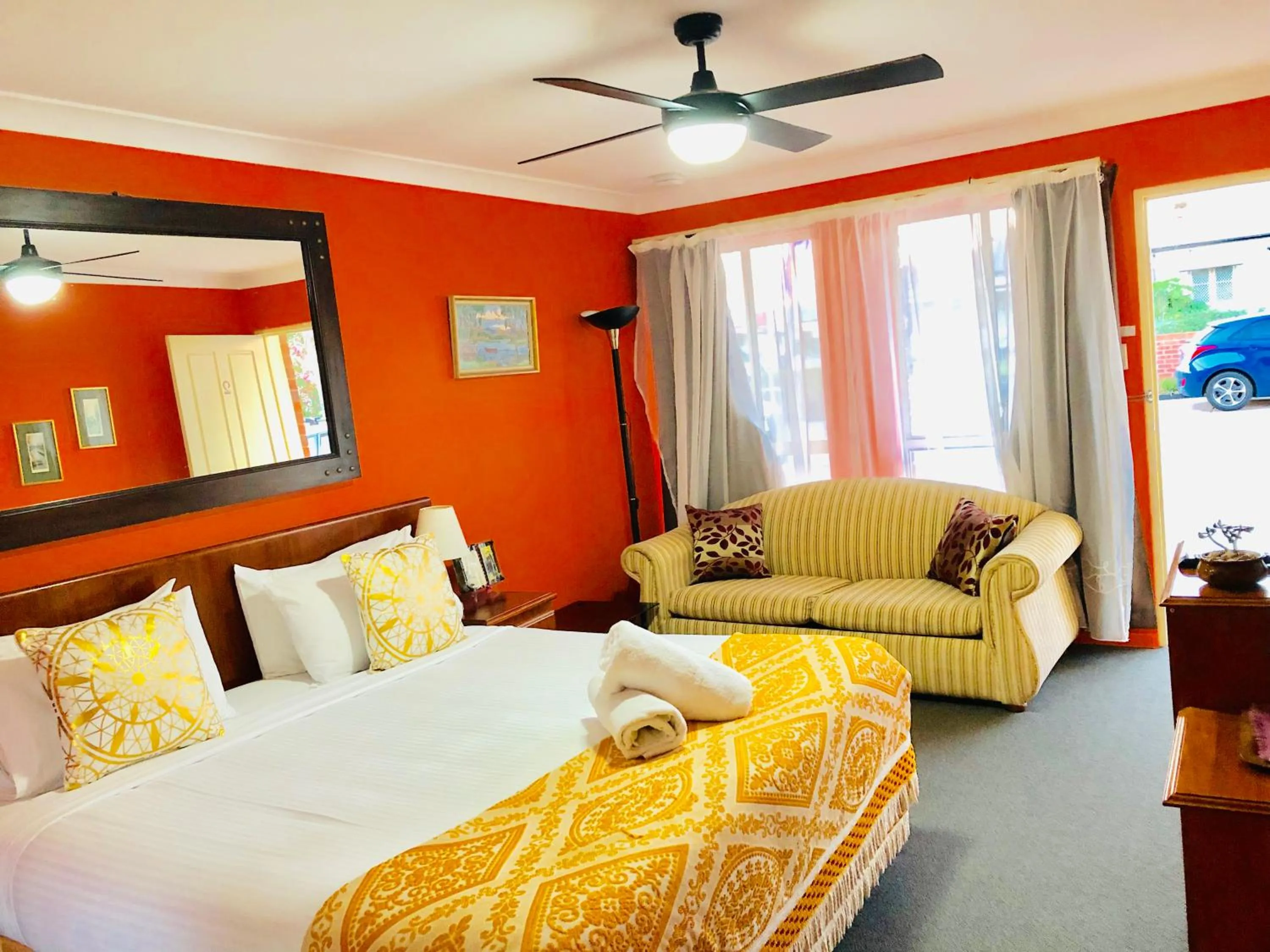 Bed in Aussie Rest Motel