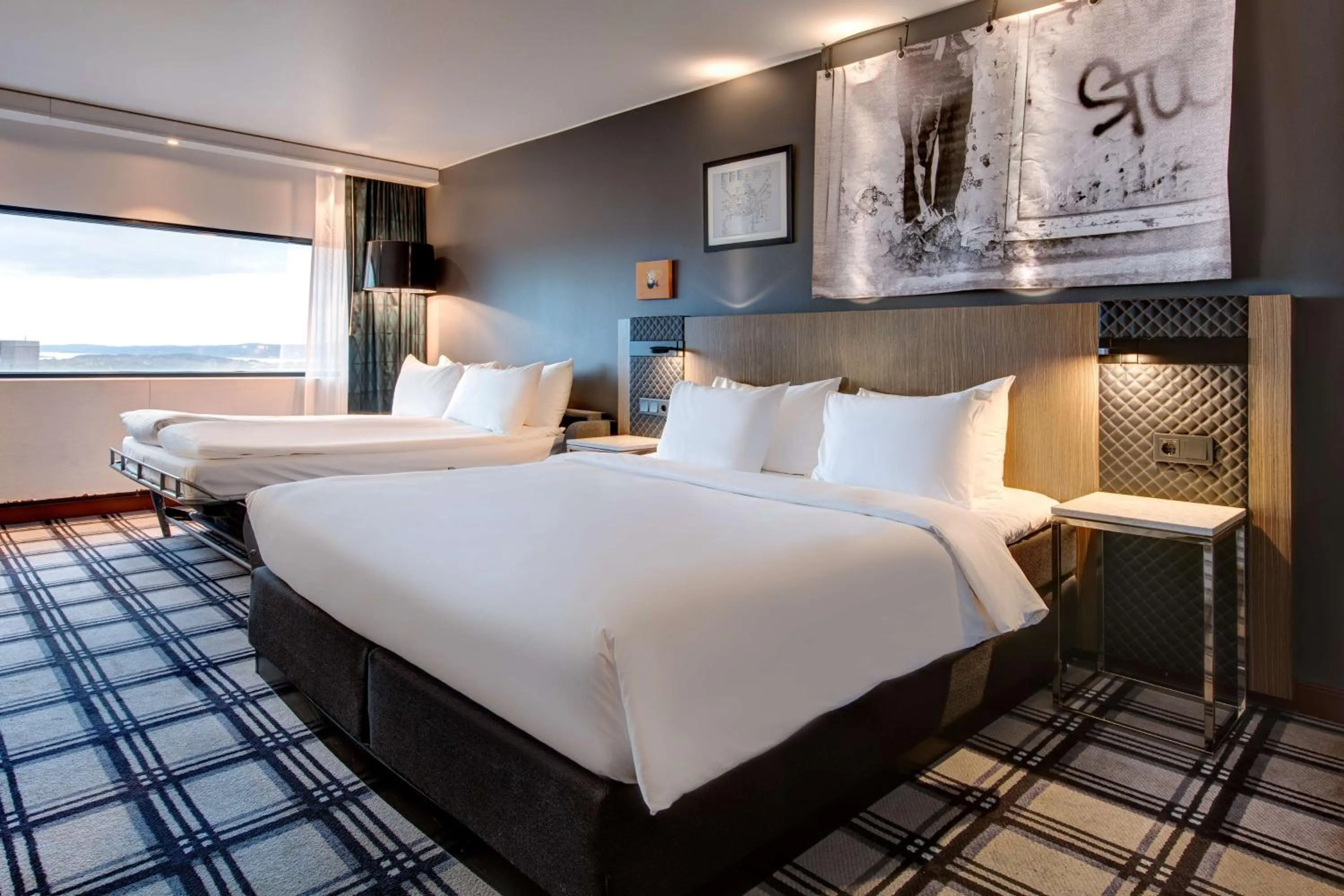 Bedroom, Bed in Radisson Blu Scandinavia Hotel, Oslo