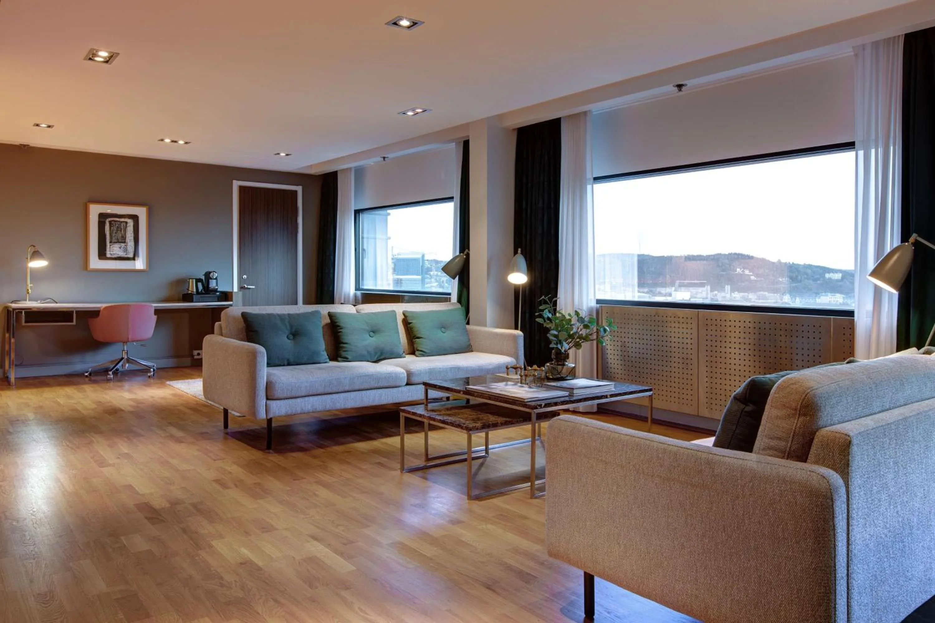 Seating area in Radisson Blu Scandinavia Hotel, Oslo