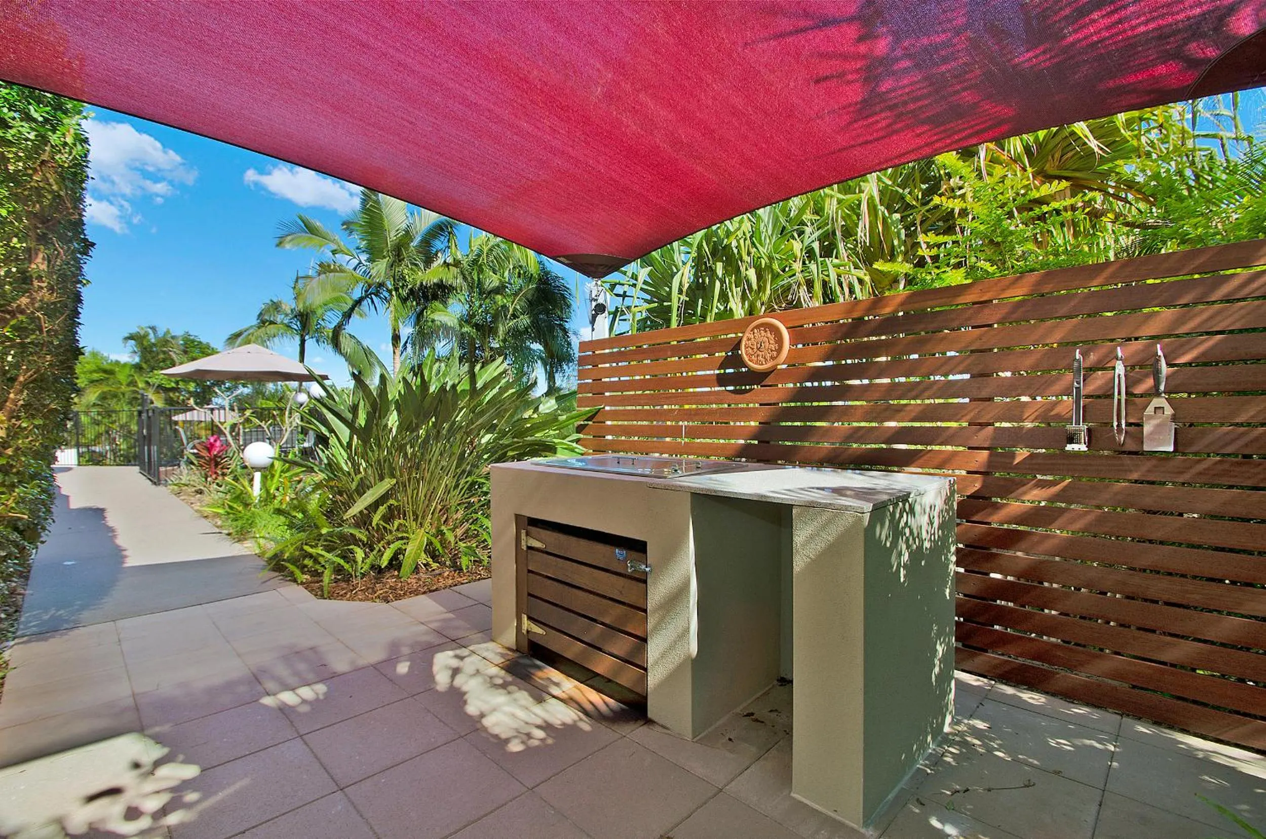 BBQ facilities in Bali Hai Apartments Noosa