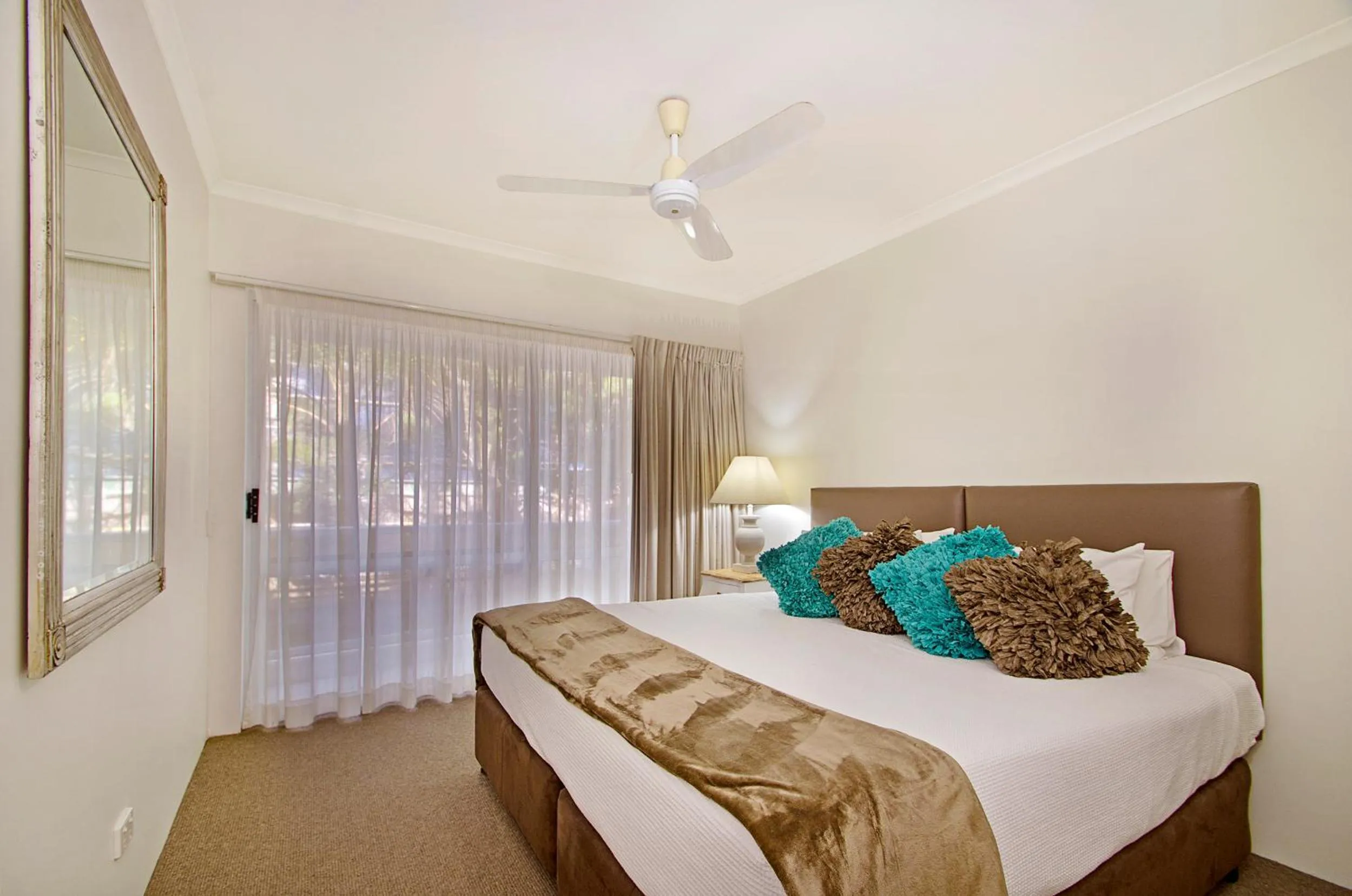 Bedroom, Bed in Bali Hai Apartments Noosa