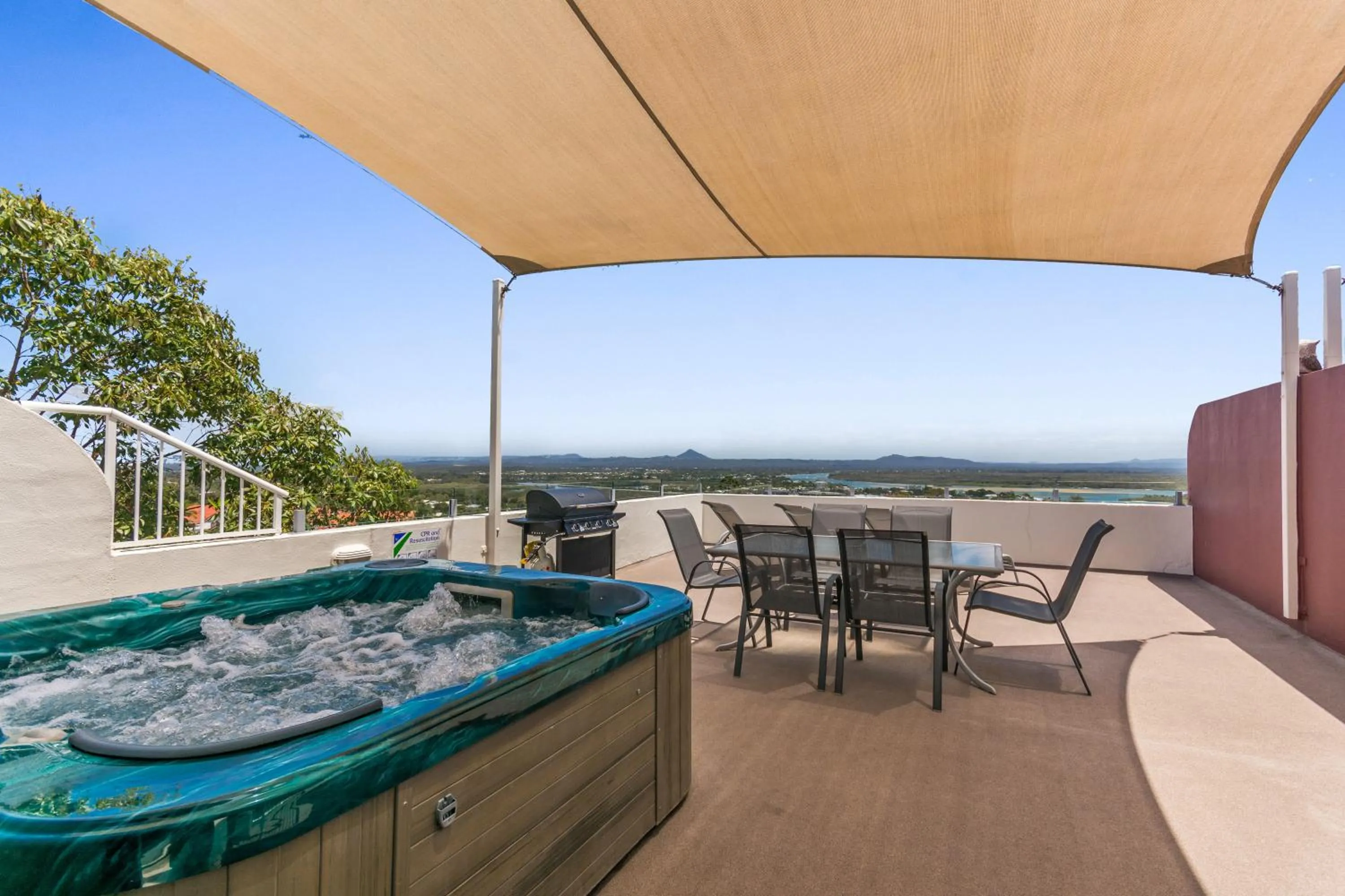 BBQ facilities in Bali Hai Apartments Noosa