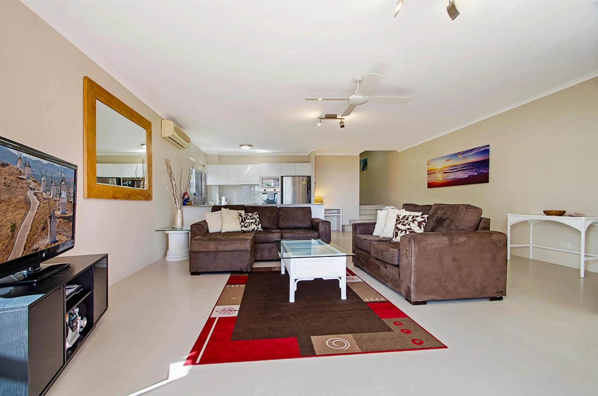 Living room in Bali Hai Apartments Noosa