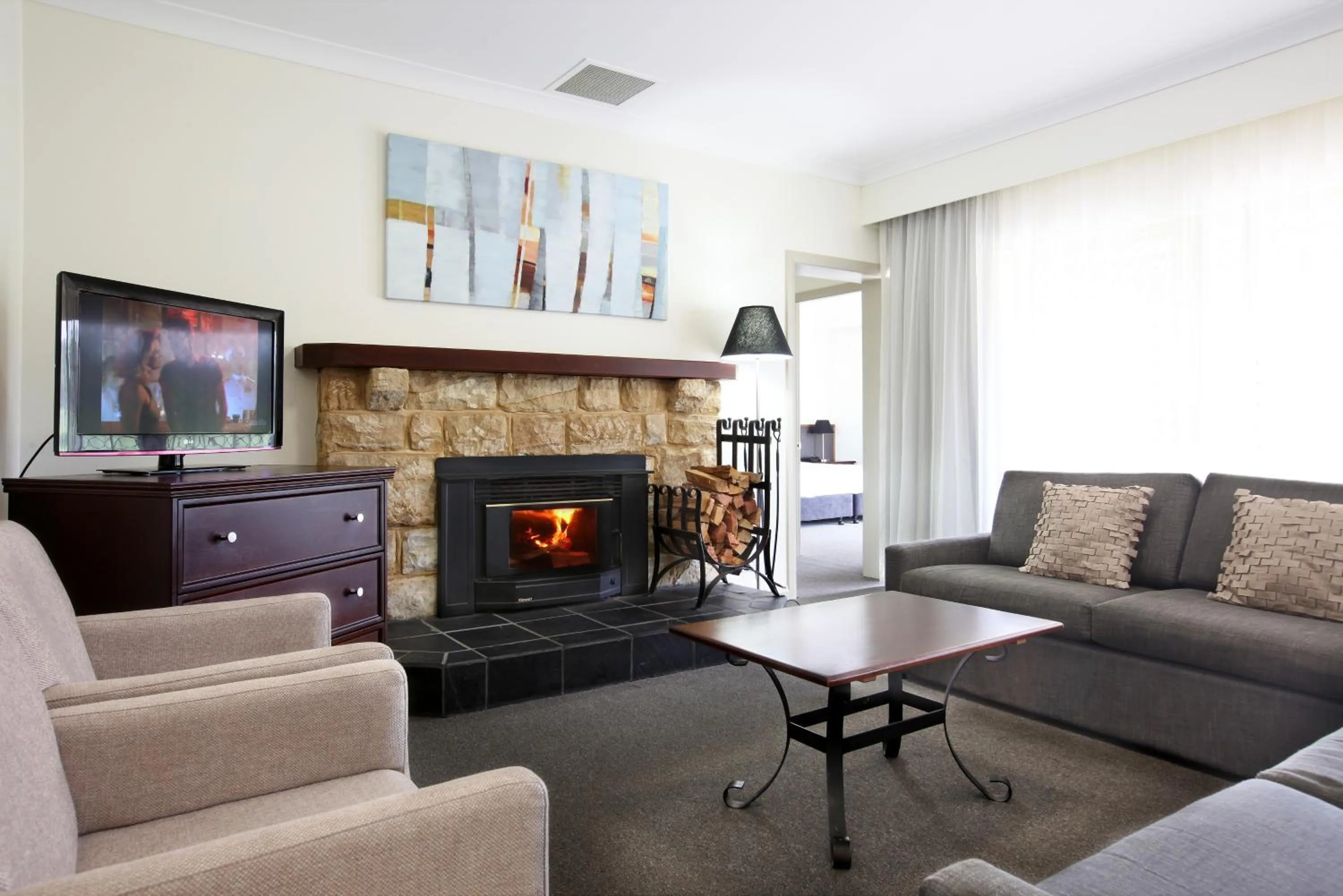 Living room in Harrigan's Hunter Valley