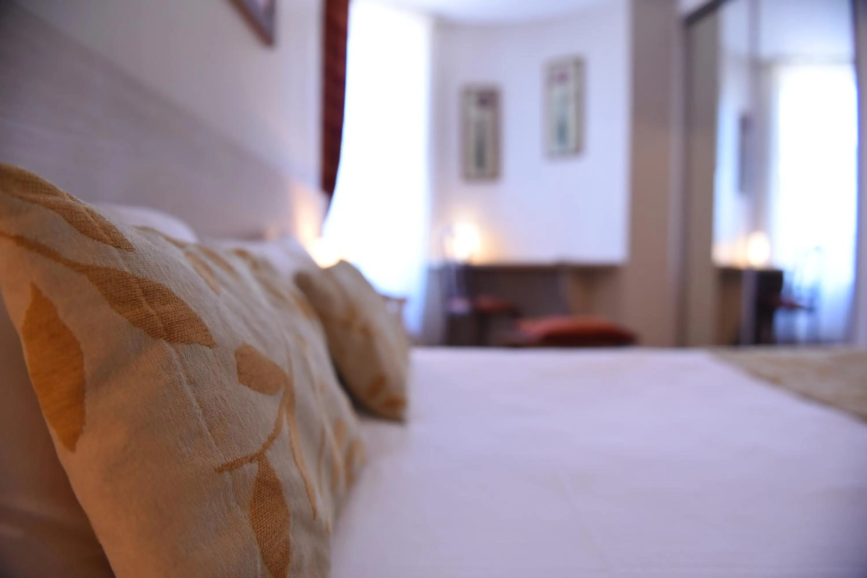 Bed in Hôtel Normandie Spa