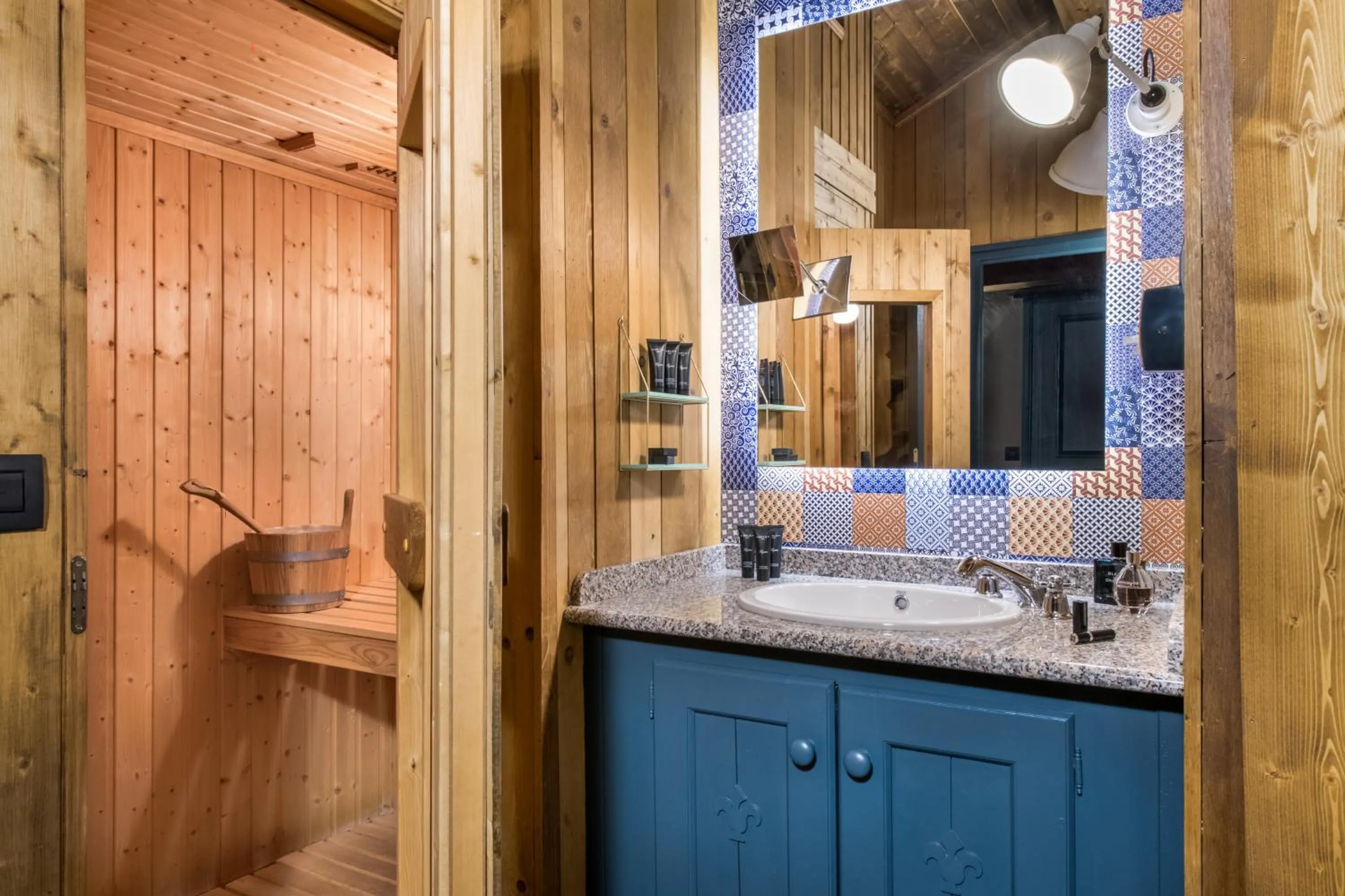 Sauna in Hôtel Village Montana by Les Etincelles