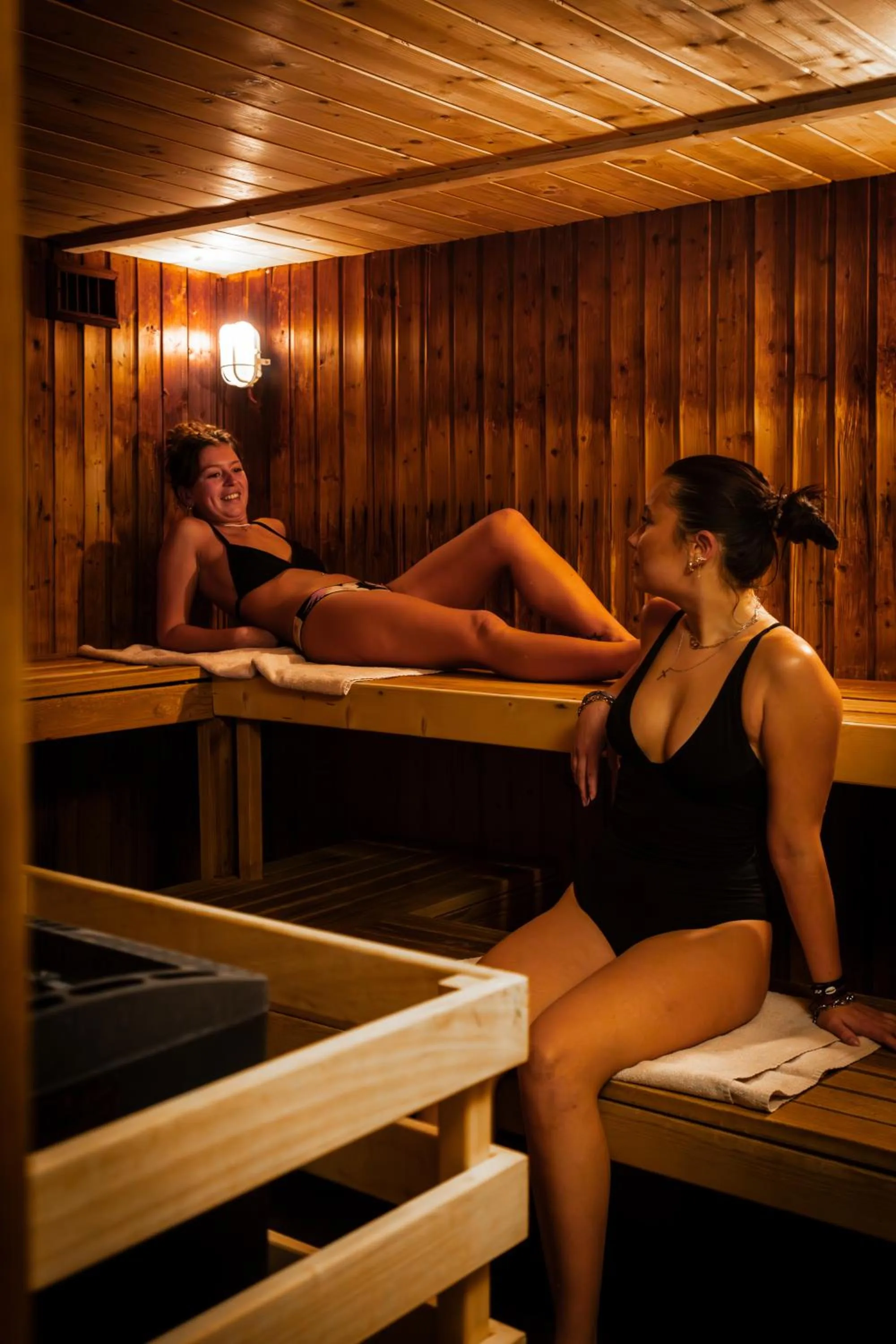 Sauna in Hôtel Village Montana by Les Etincelles