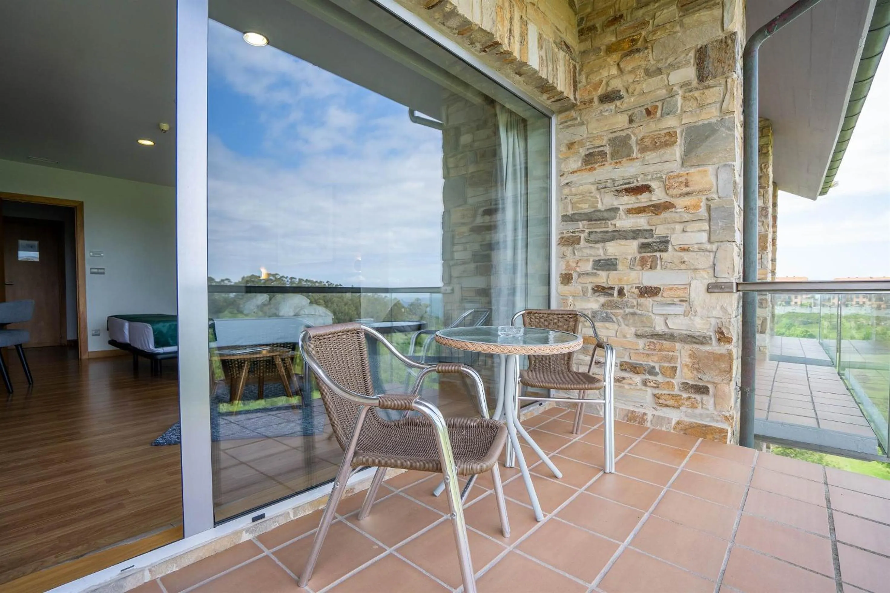 Balcony/Terrace in Abba Comillas Hotel