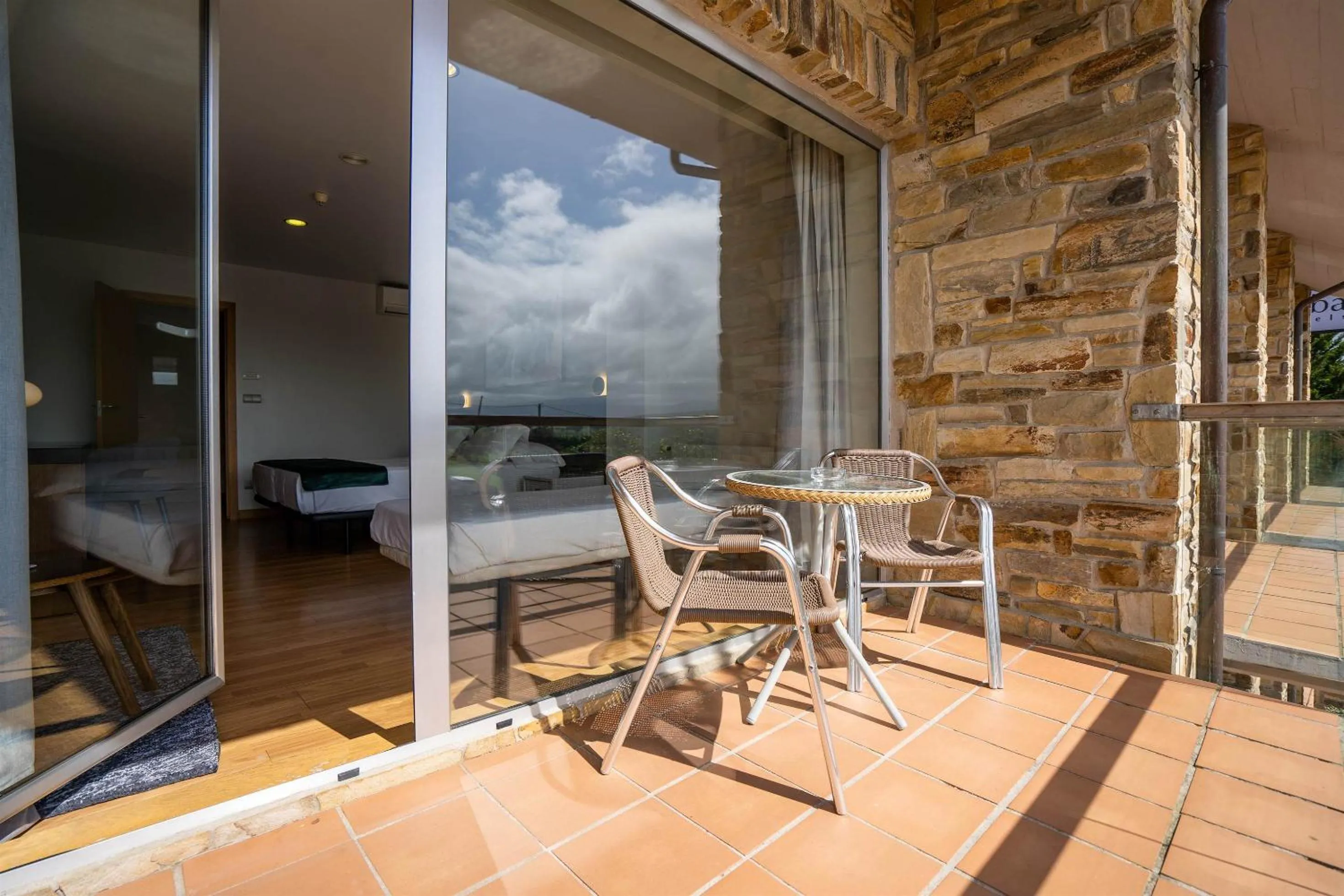 Balcony/Terrace in Abba Comillas Hotel