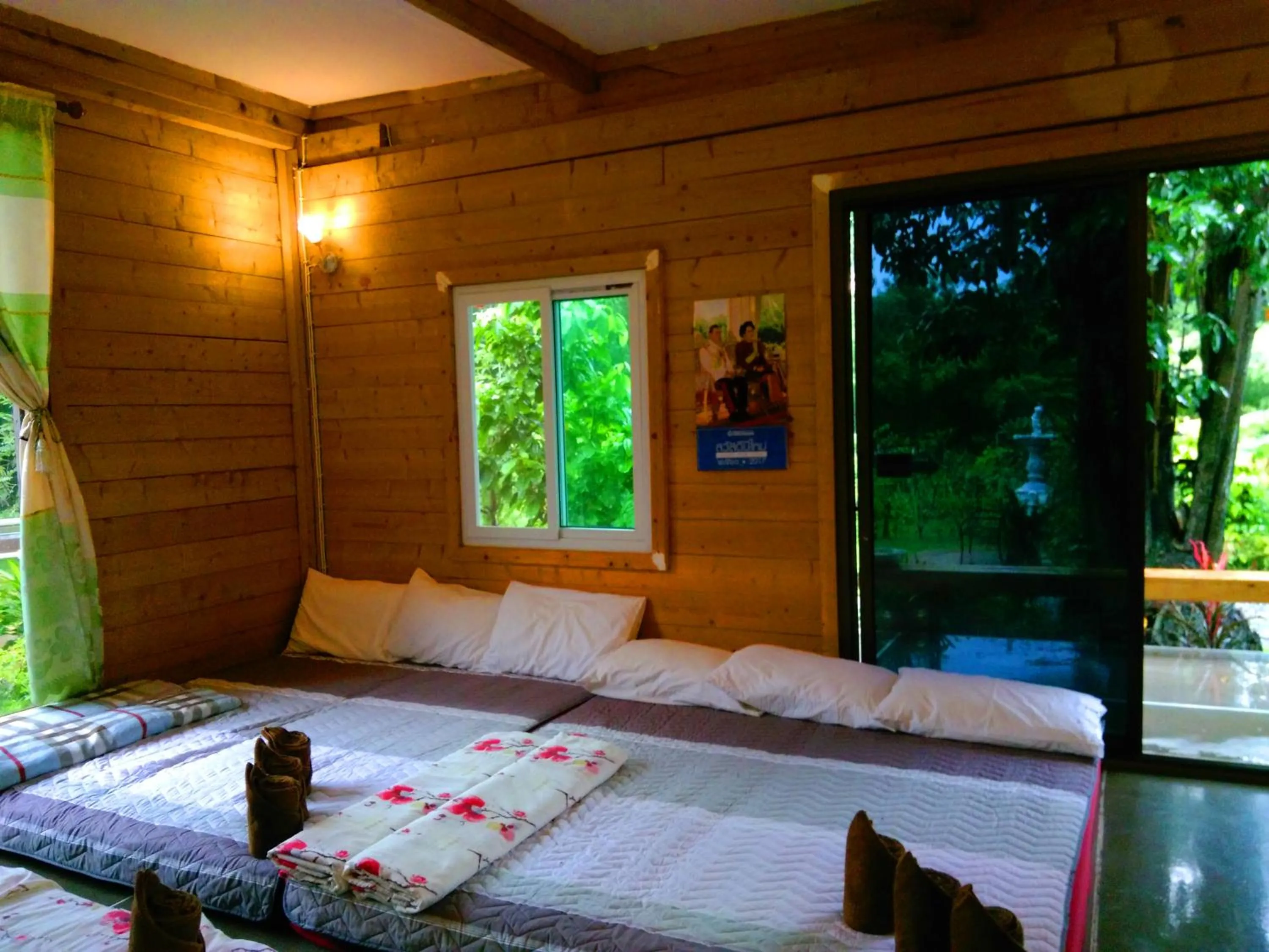 Bed in Saengcha Farm Resort