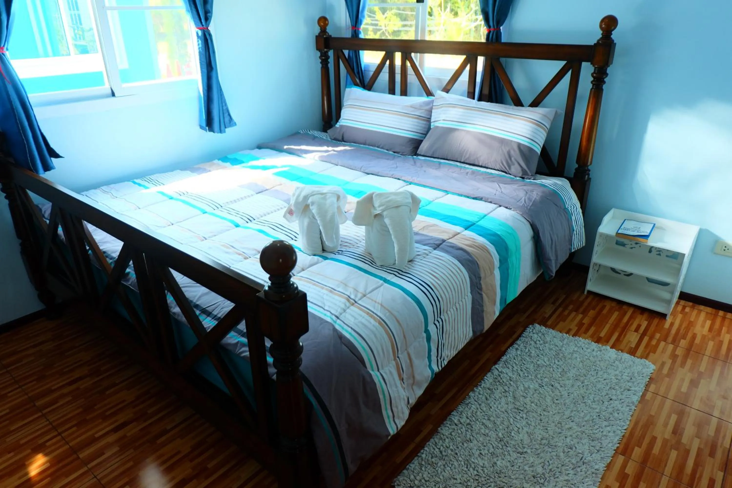 Bed in Saengcha Farm Resort