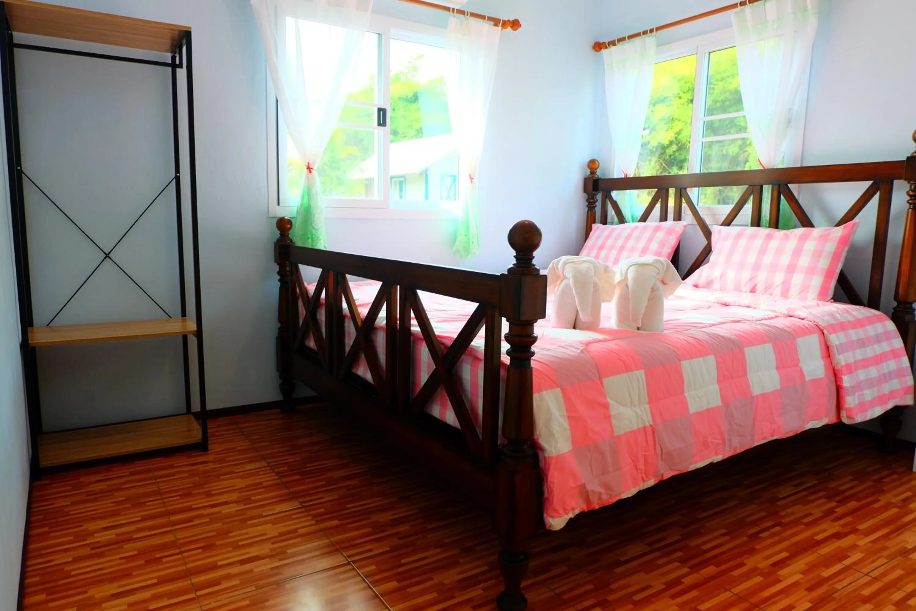 Bed in Saengcha Farm Resort