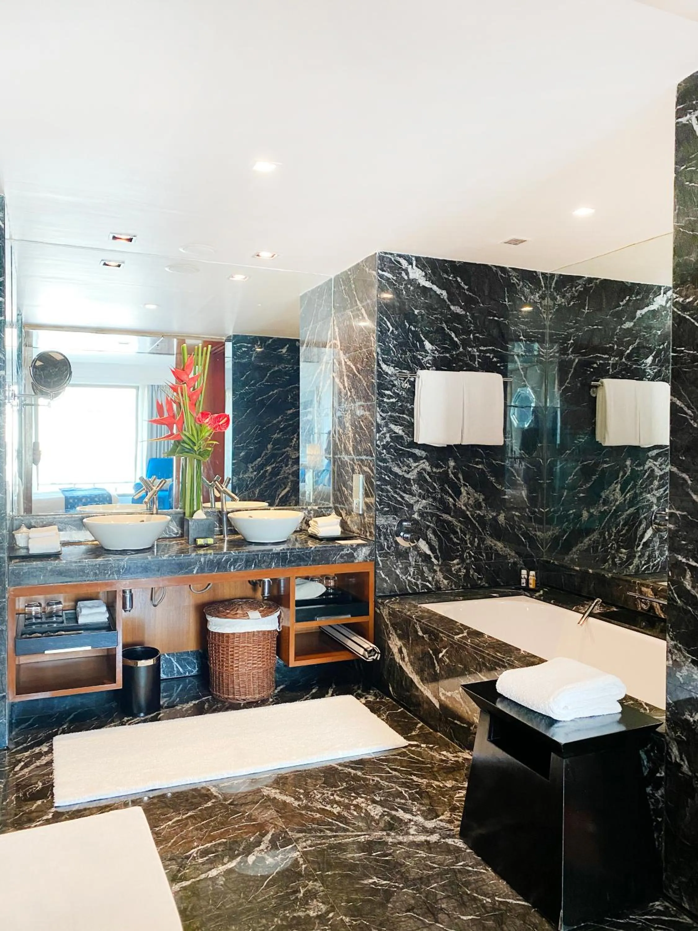 Bathroom in InterContinental Marine Drive Mumbai by IHG
