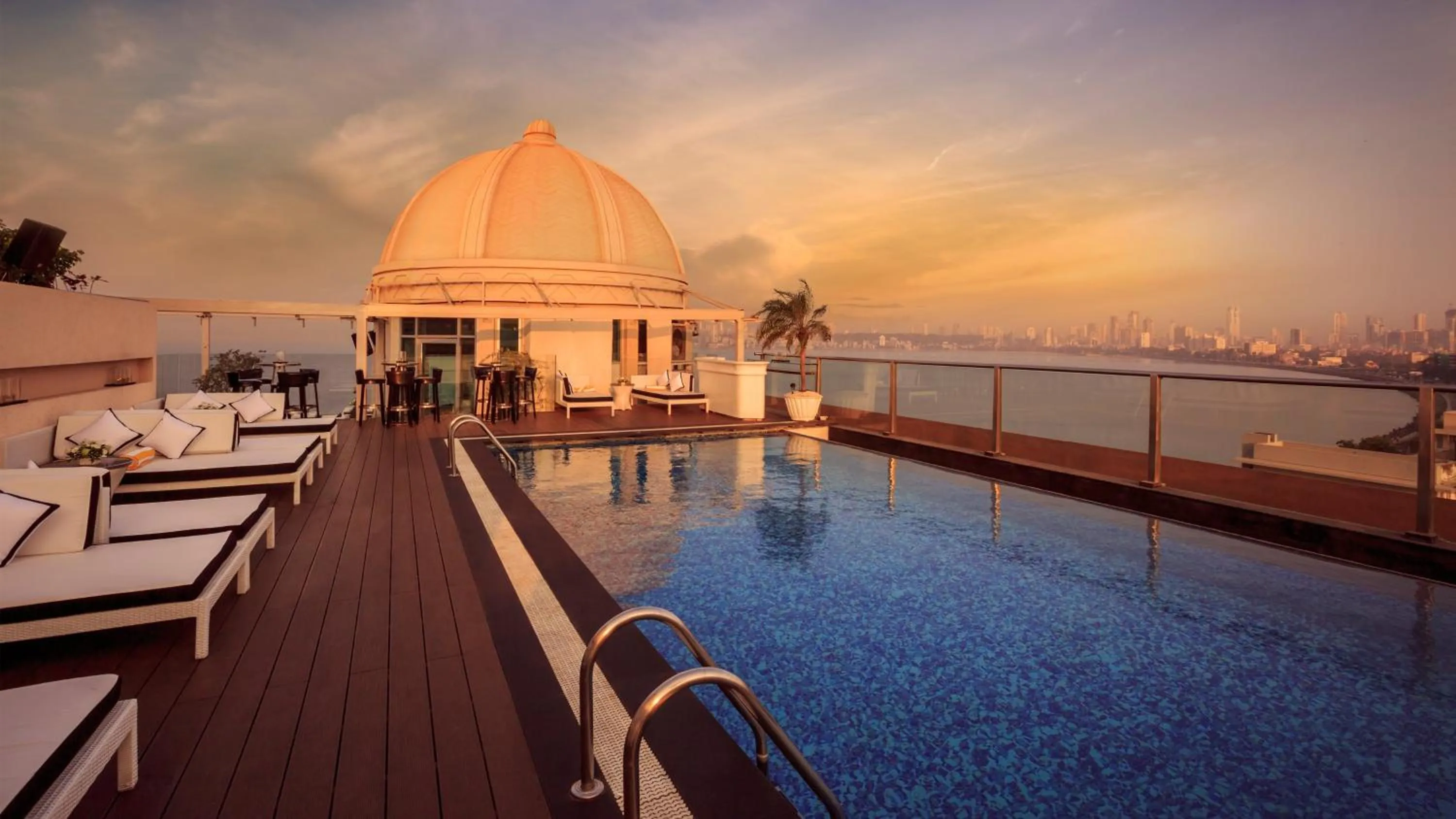 Swimming pool in InterContinental Marine Drive Mumbai by IHG