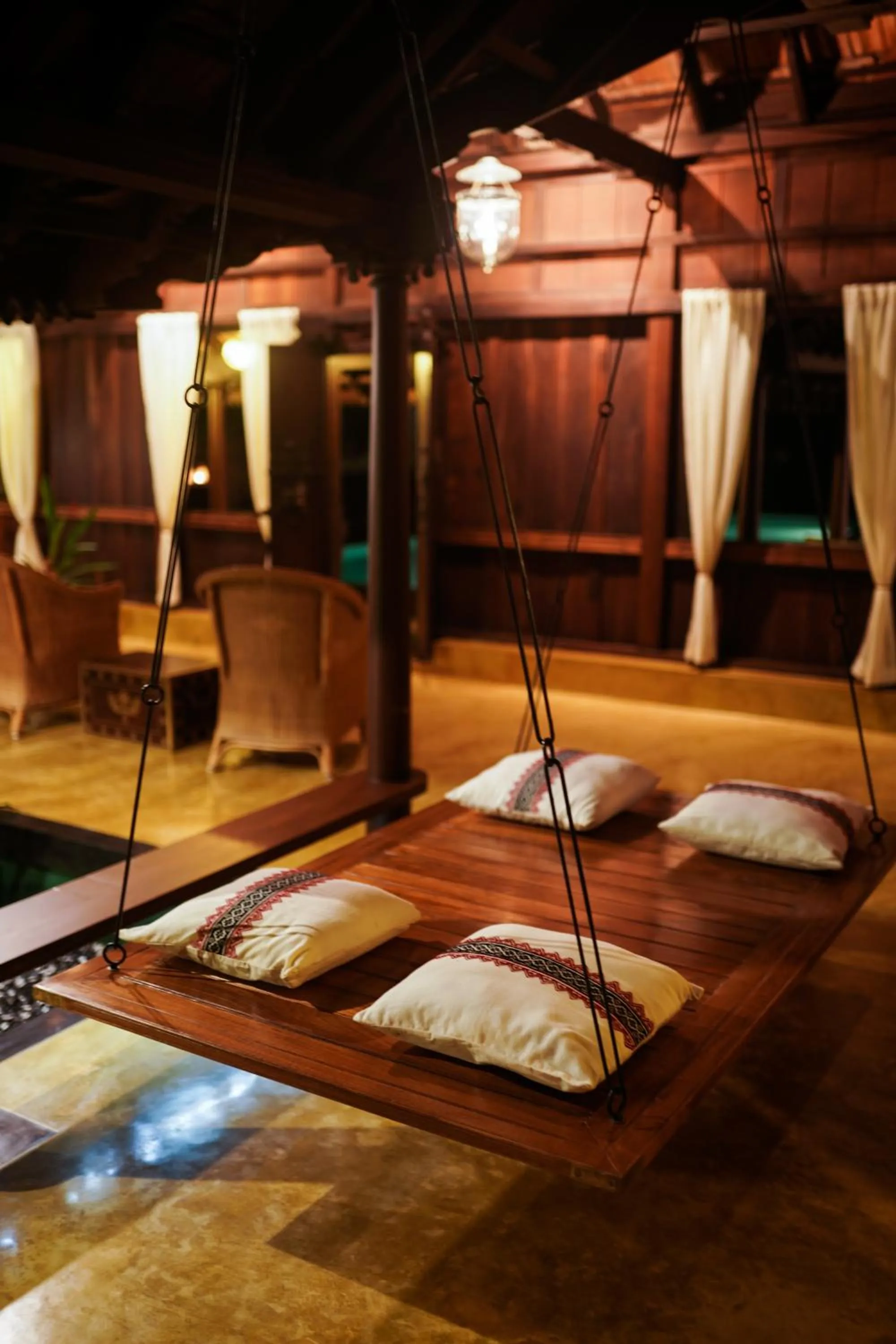 Seating area in Vismaya by Moksha Stays