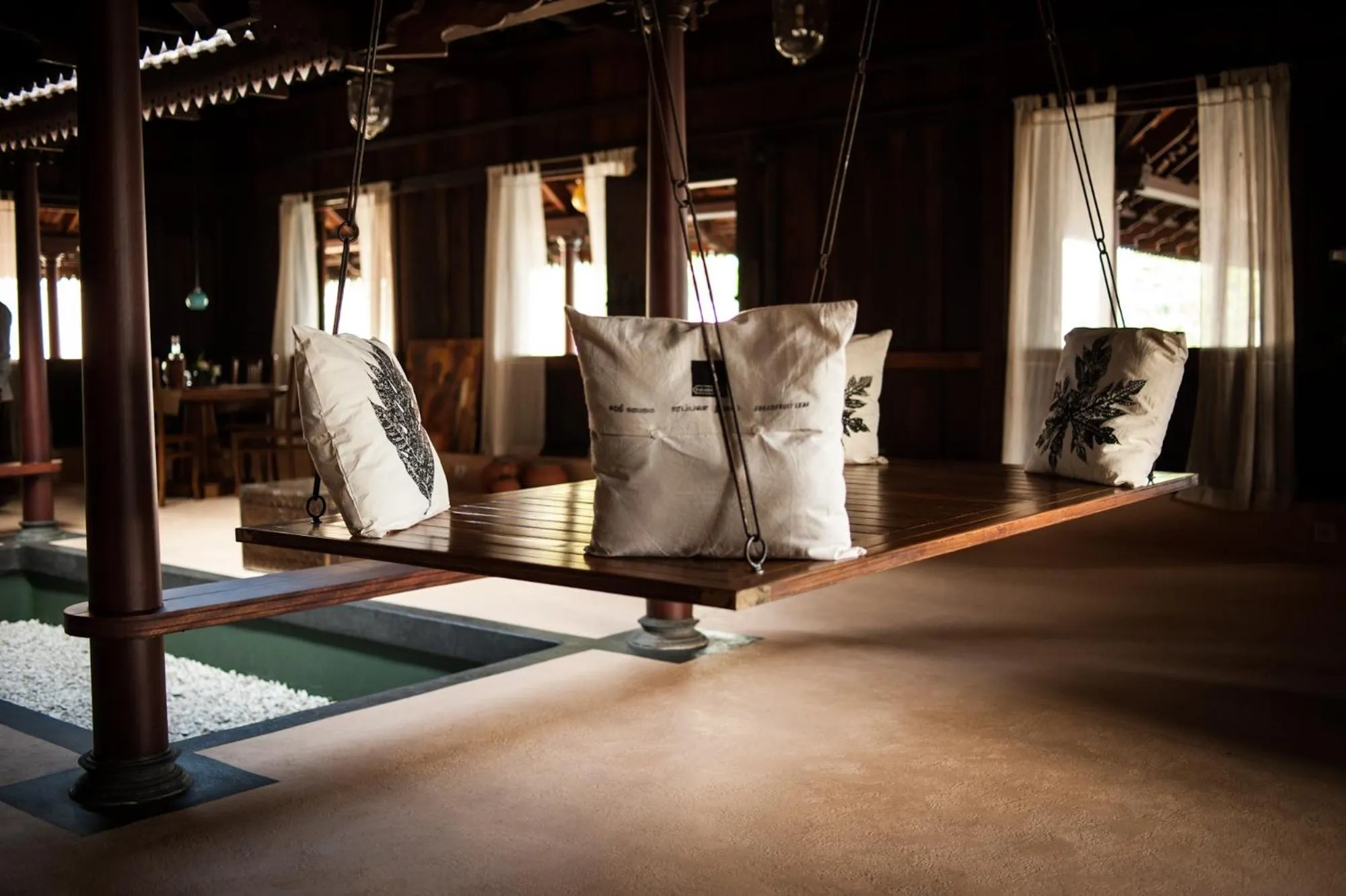 Seating area in Vismaya by Moksha Stays