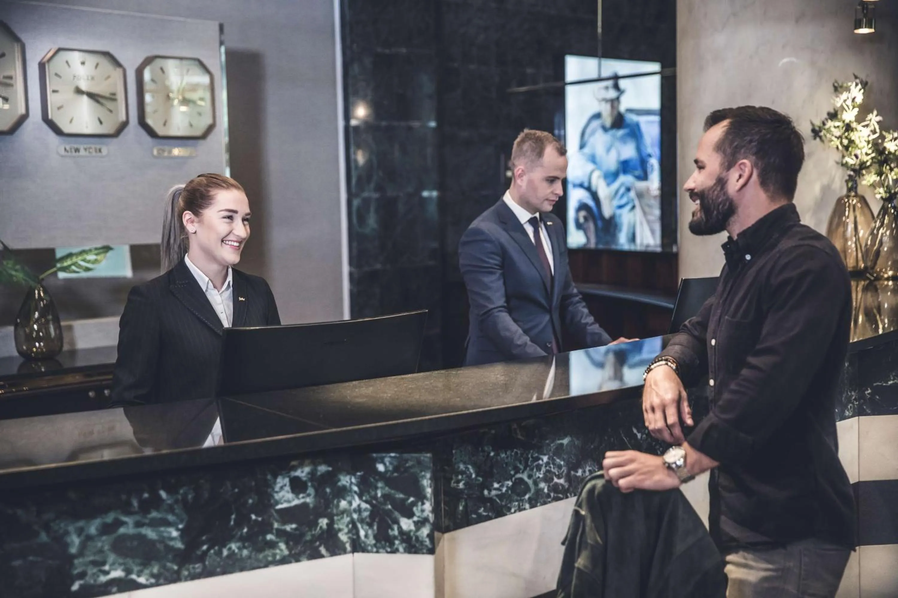 Lobby or reception in Radisson Blu Plaza Hotel, Oslo