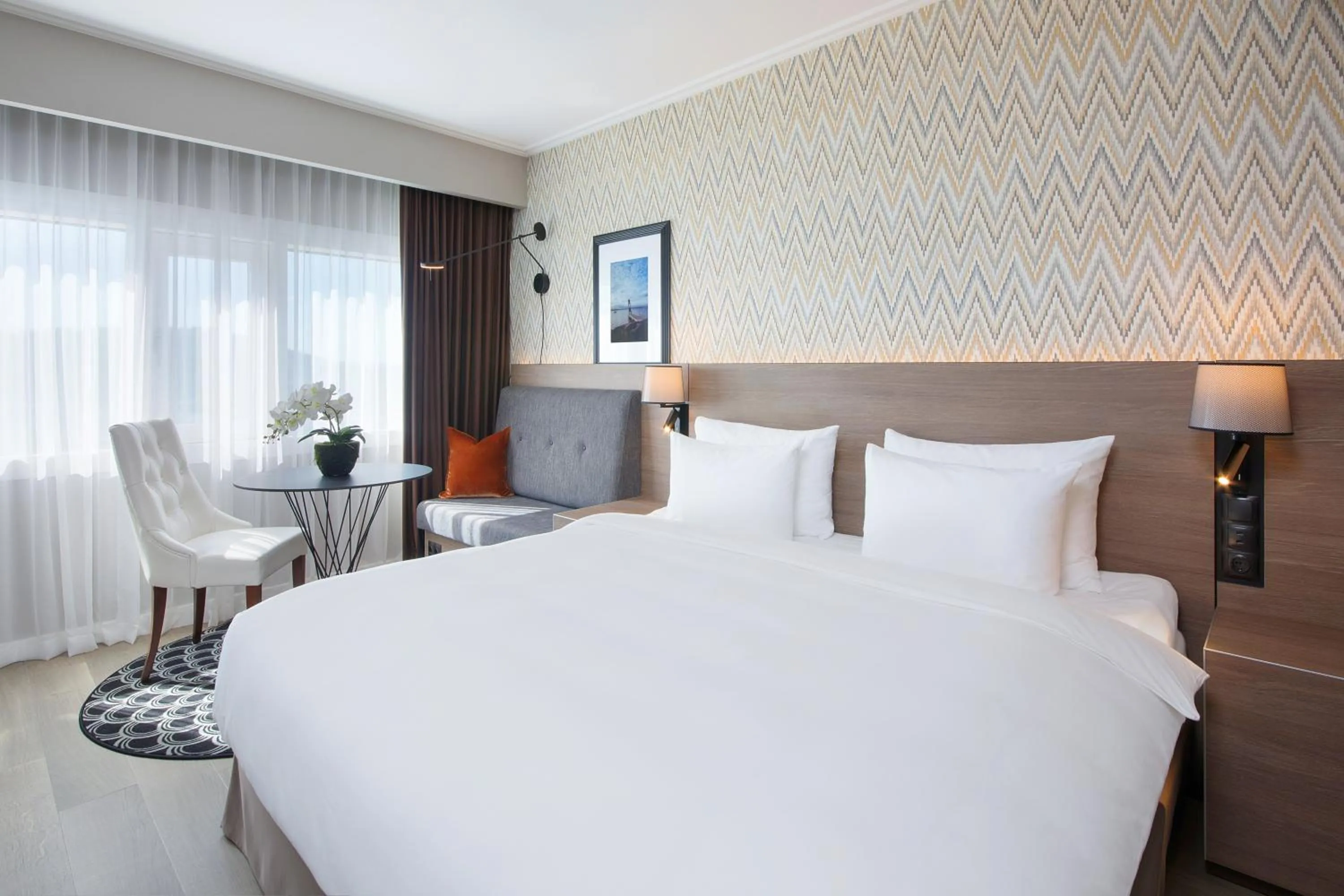 Bed in Radisson Blu Plaza Hotel, Oslo