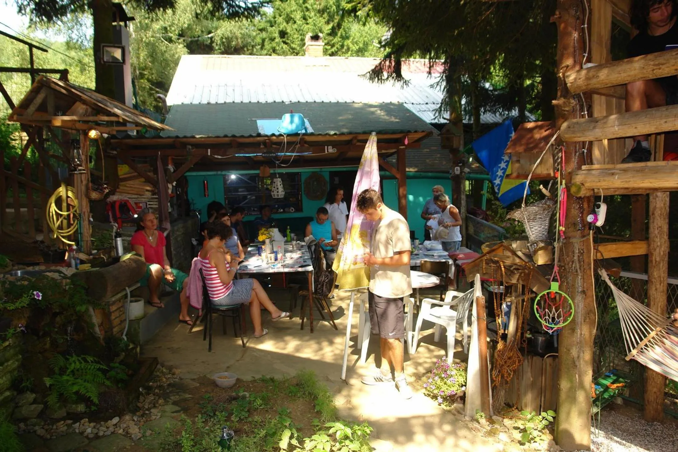 Patio in Holiday Home Nature Neno