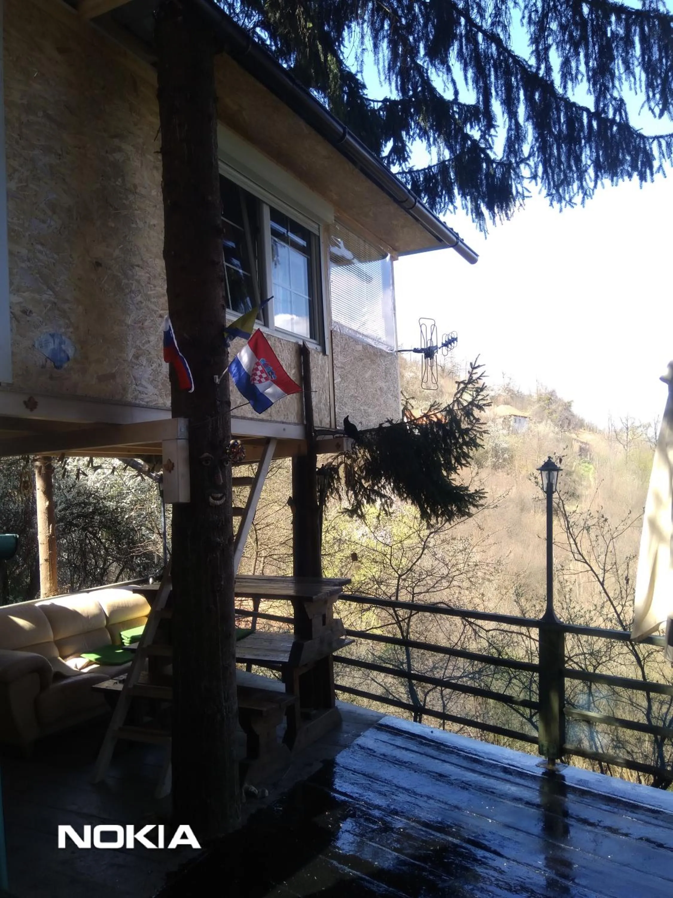 Balcony/Terrace in Holiday Home Nature Neno