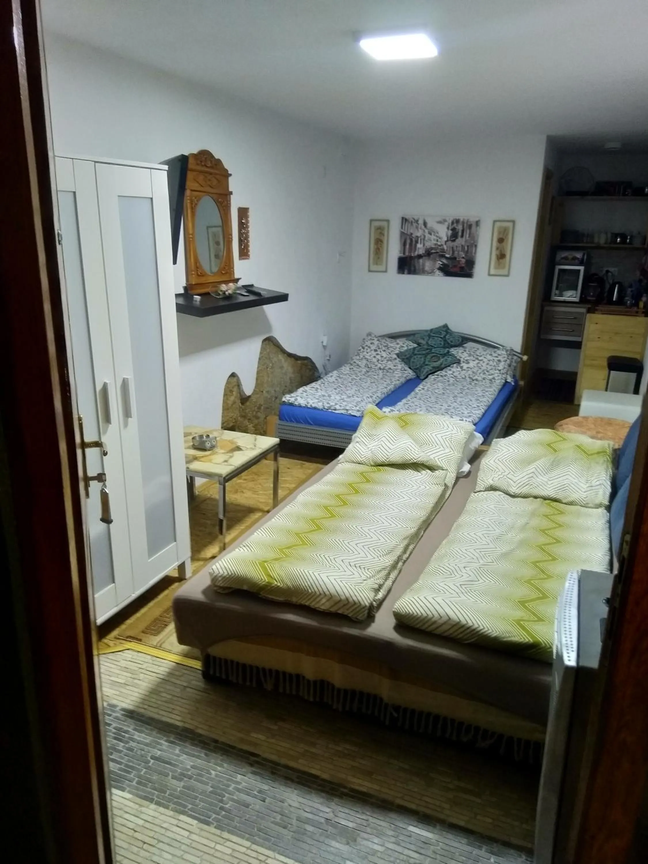 Bedroom, Bed in Holiday Home Nature Neno