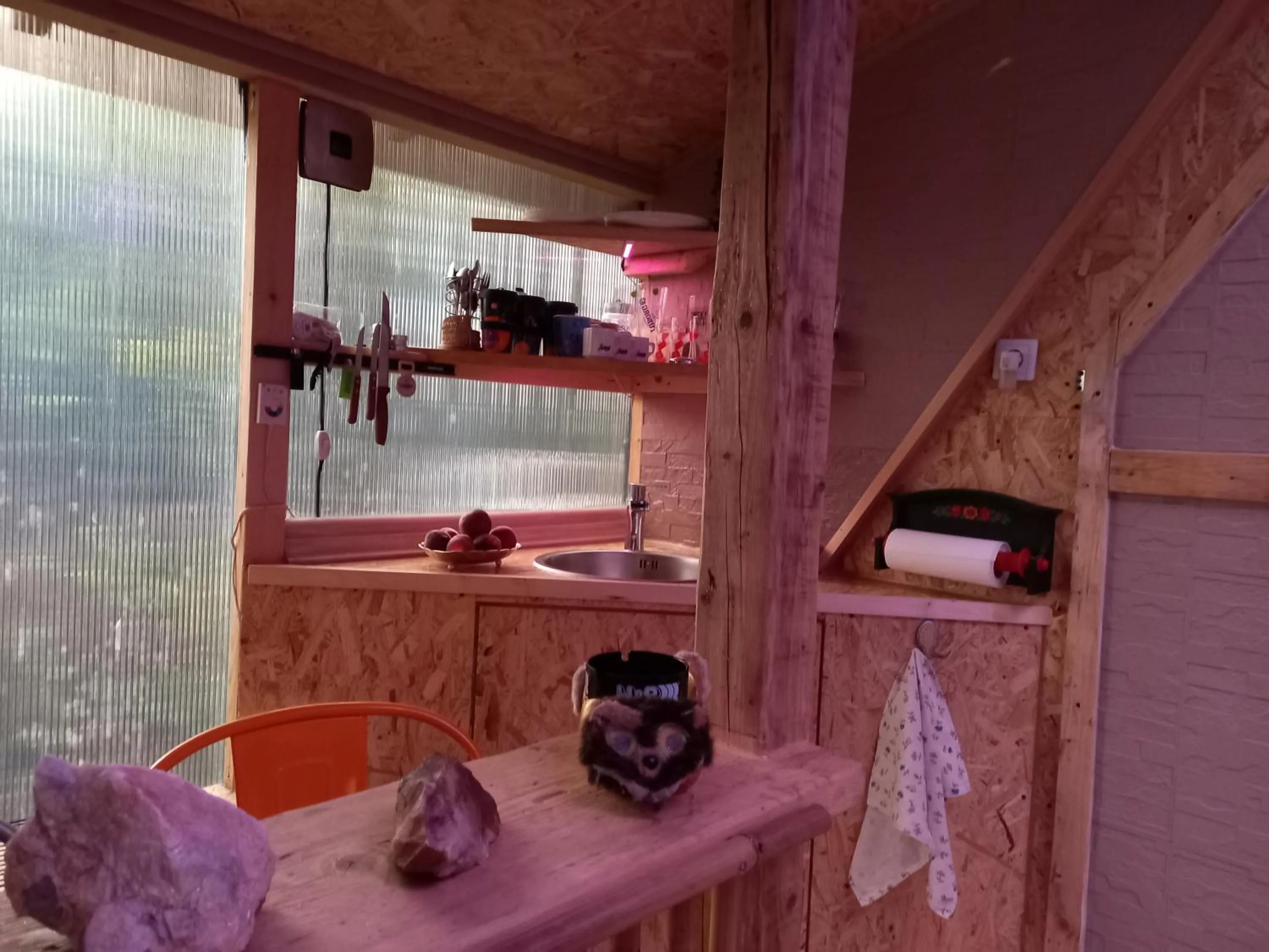 Kitchen or kitchenette in Holiday Home Nature Neno