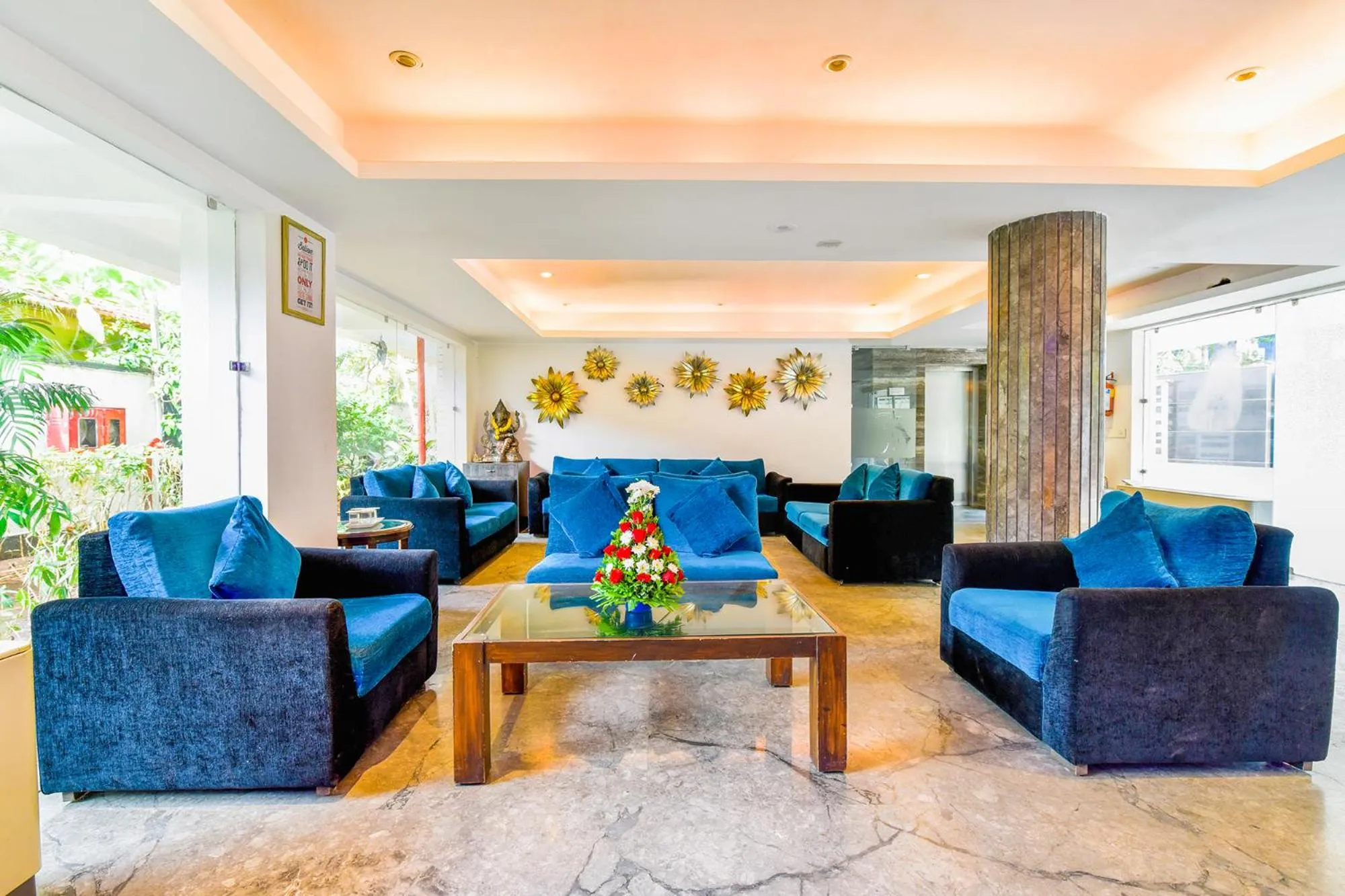 Seating area in FabHotel Prime The King's Court - Nr Calangute Beach