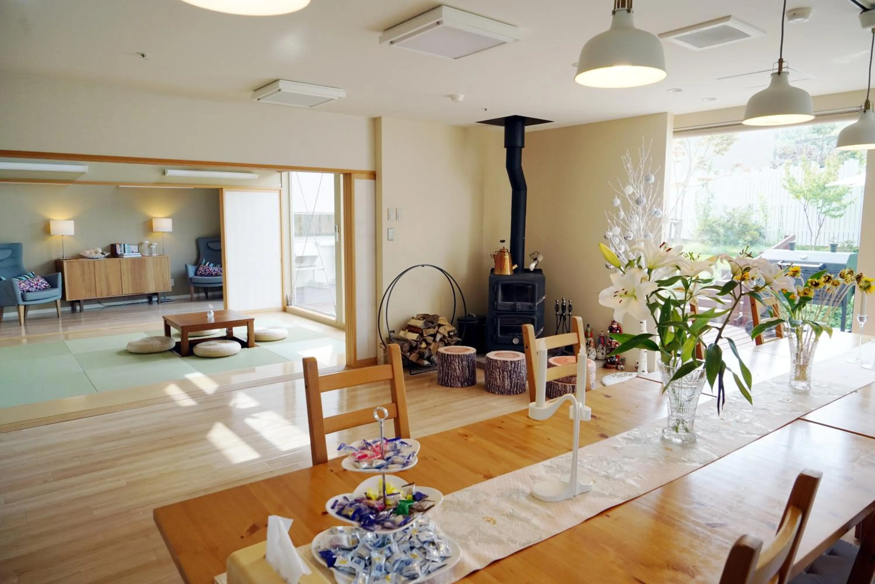 Living room in Villa Sapporo Honobono