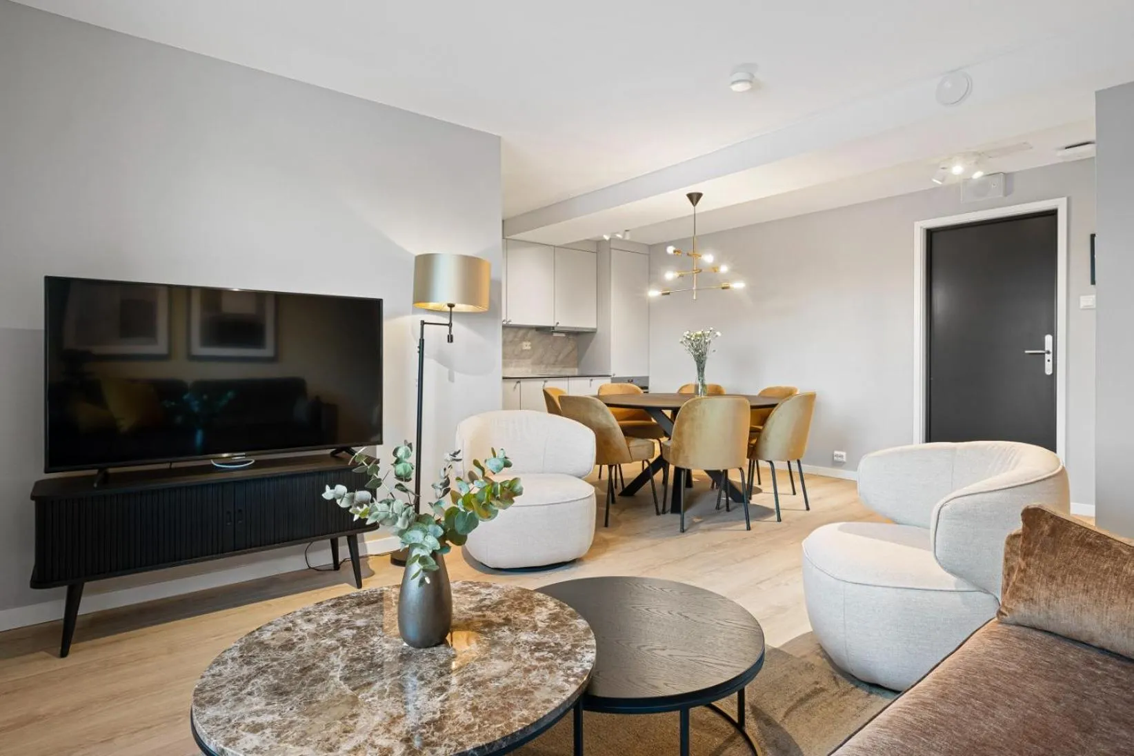 Living room in Bjørvika Apartments - Sirkus Renaa