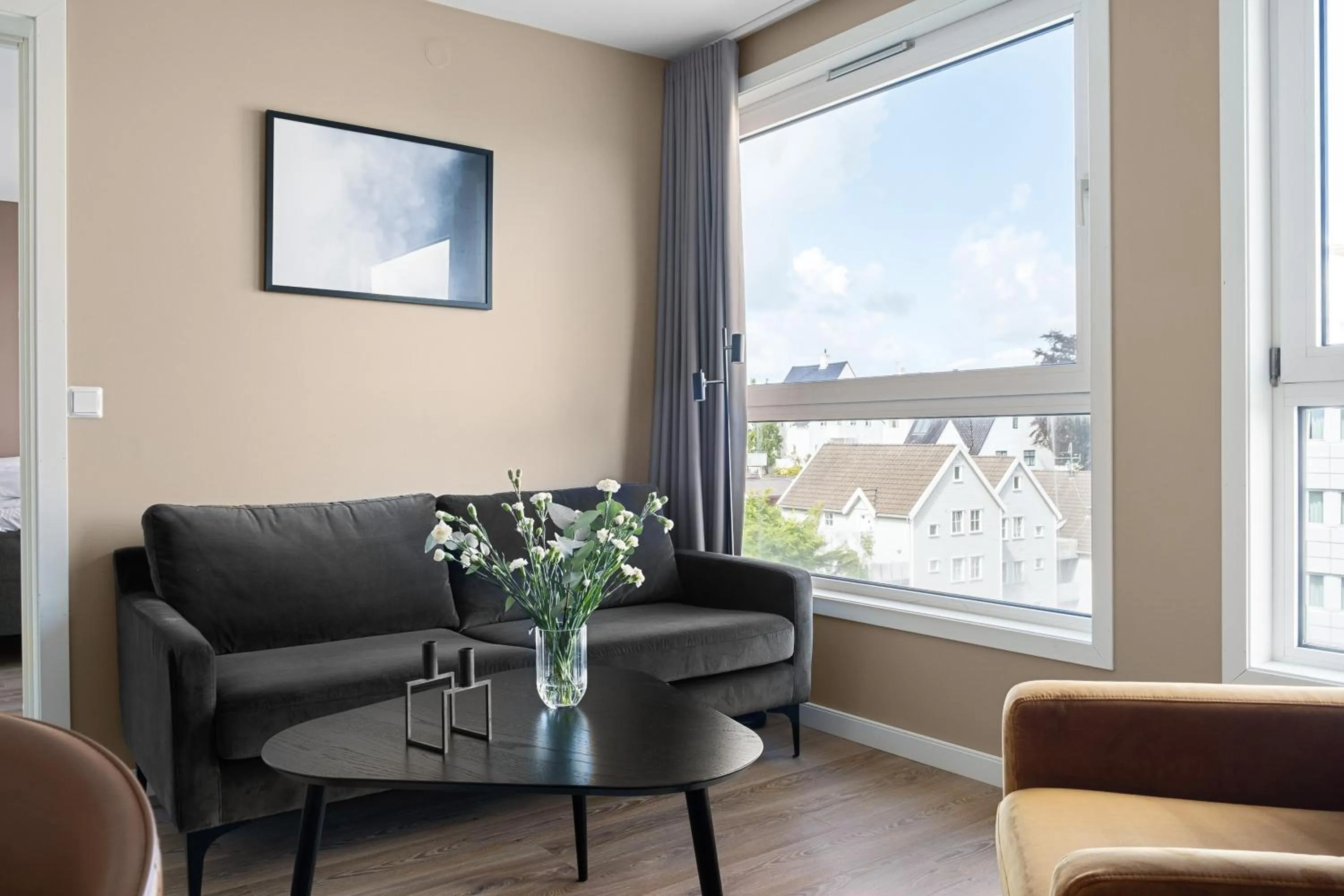 Seating area in Bjørvika Apartments - Sirkus Renaa