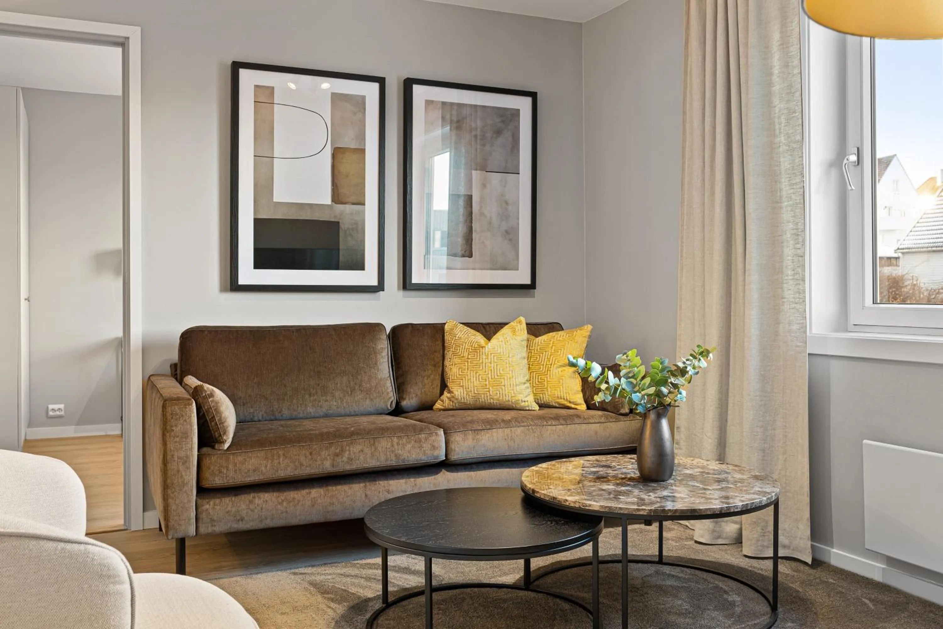 Living room in Bjørvika Apartments - Sirkus Renaa